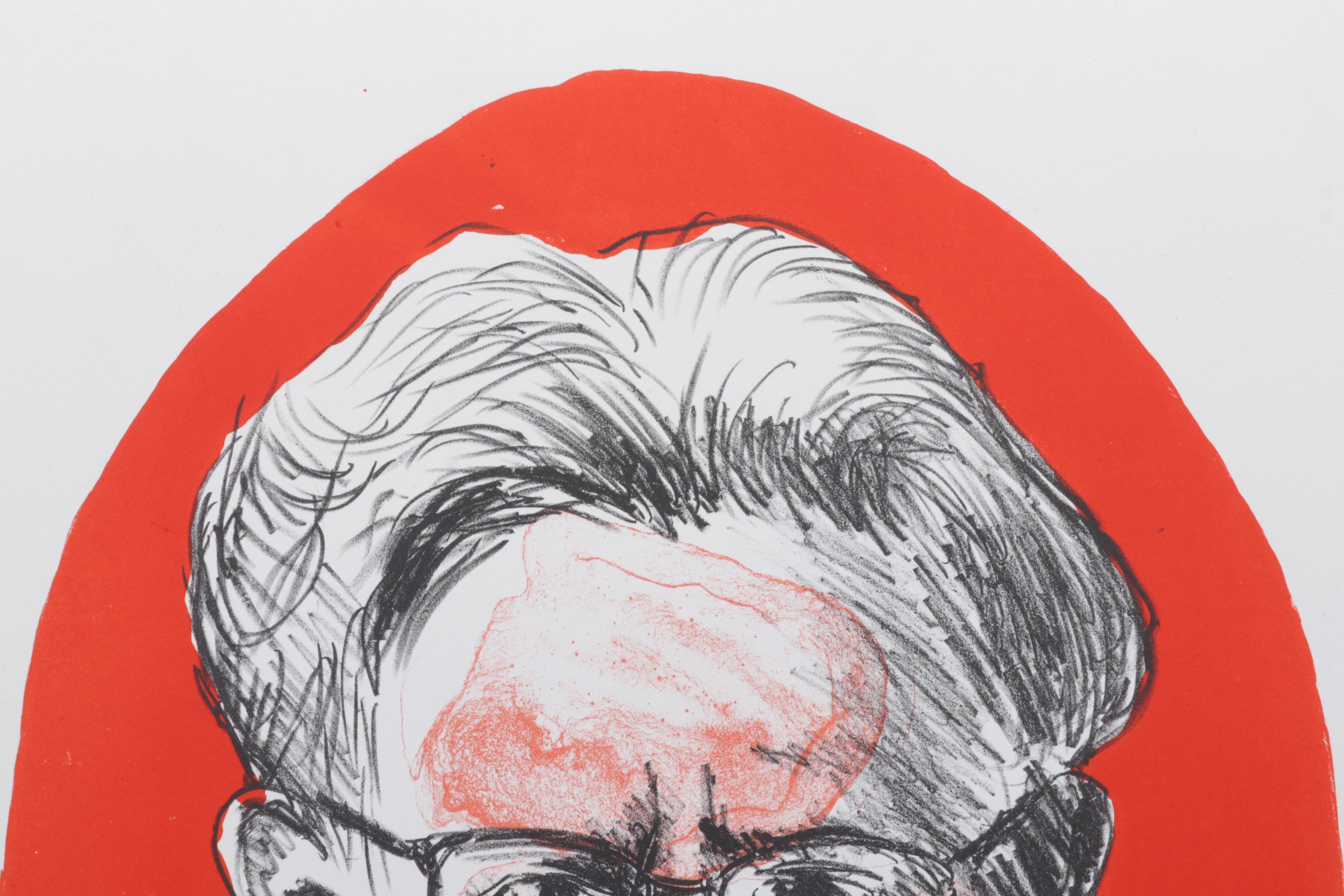 Sidney Chafetz Color Lithograph "Elias Canetti," 1998