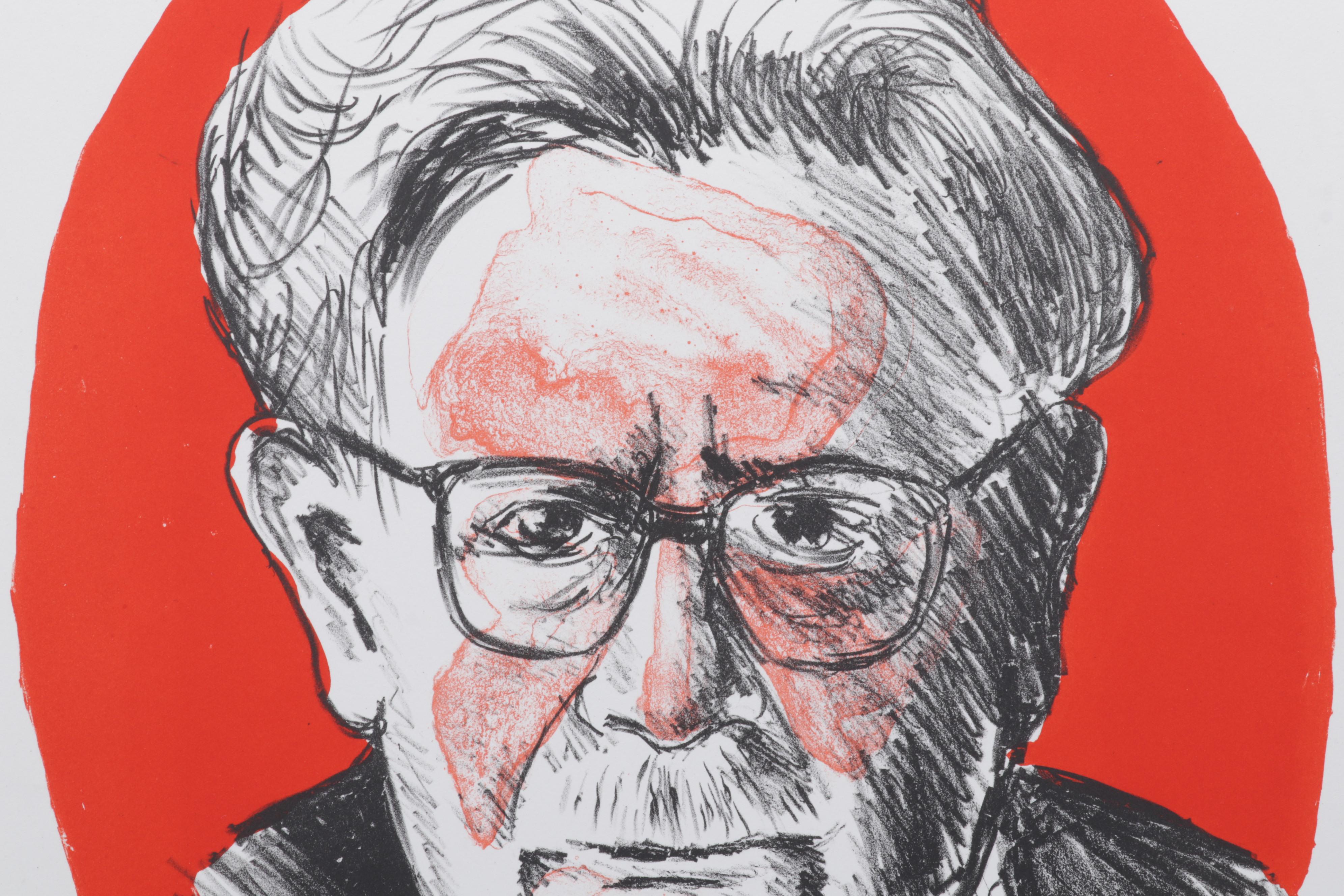 Sidney Chafetz Color Lithograph "Elias Canetti," 1998