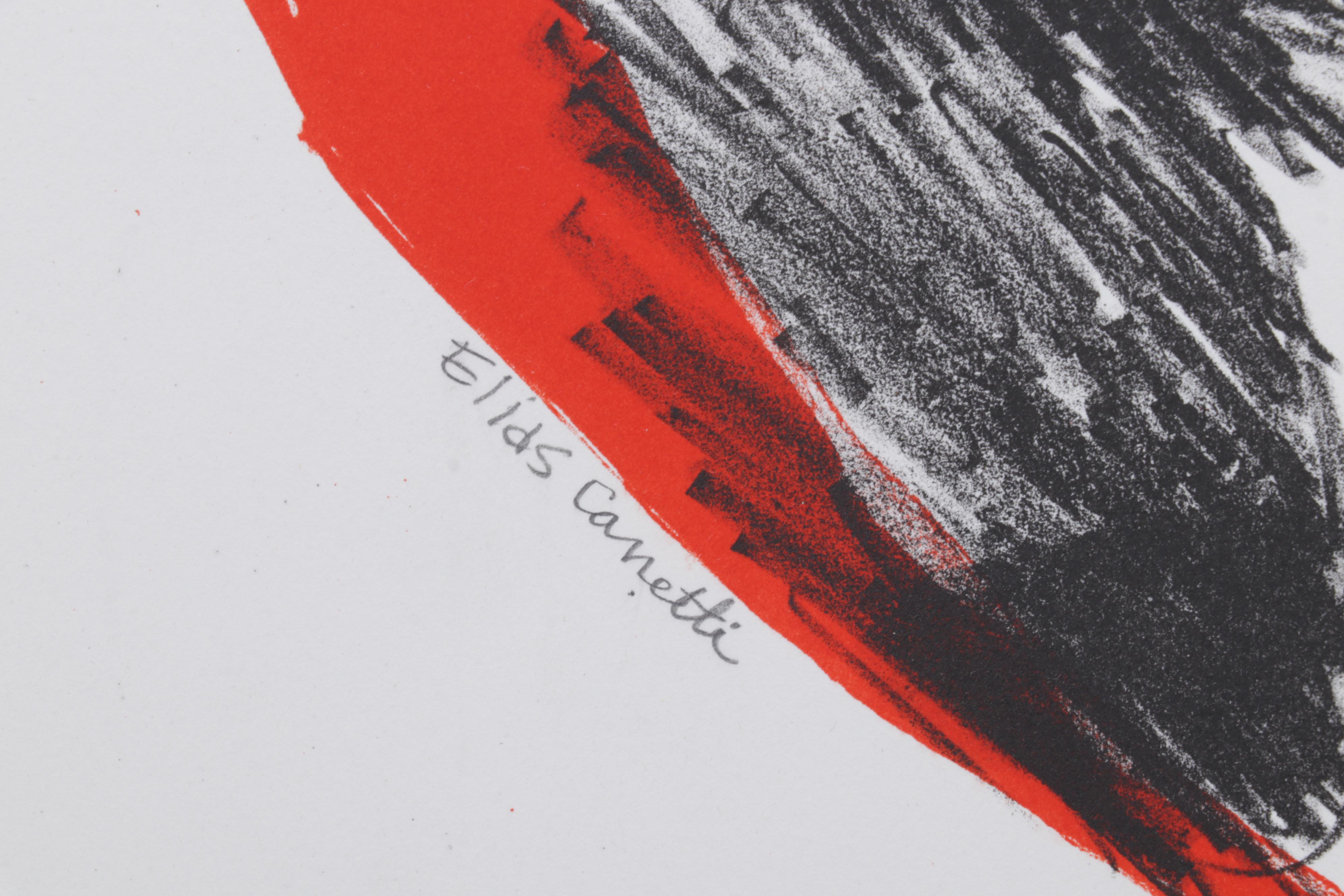 Sidney Chafetz Color Lithograph "Elias Canetti," 1998