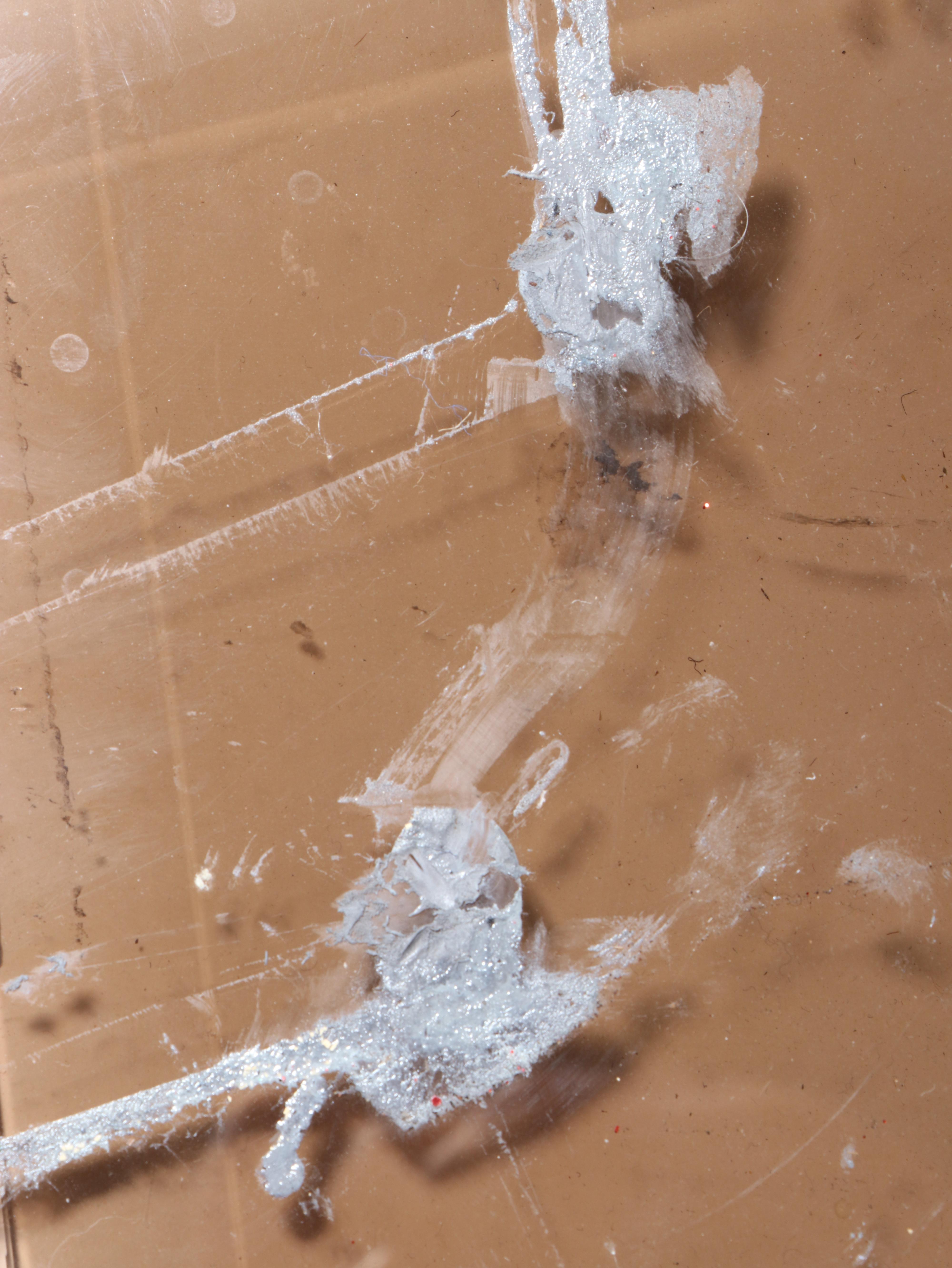 Bernhardt Hardwood and Glass Top Chinoiserie Console Table and Two Stools