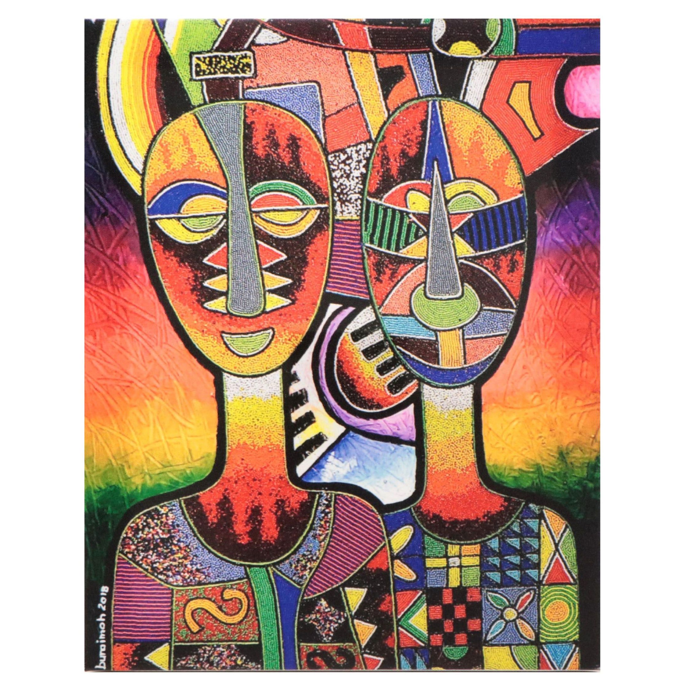 Chief Jimoh Buraimoh Giclée "Burden of Men," 2023