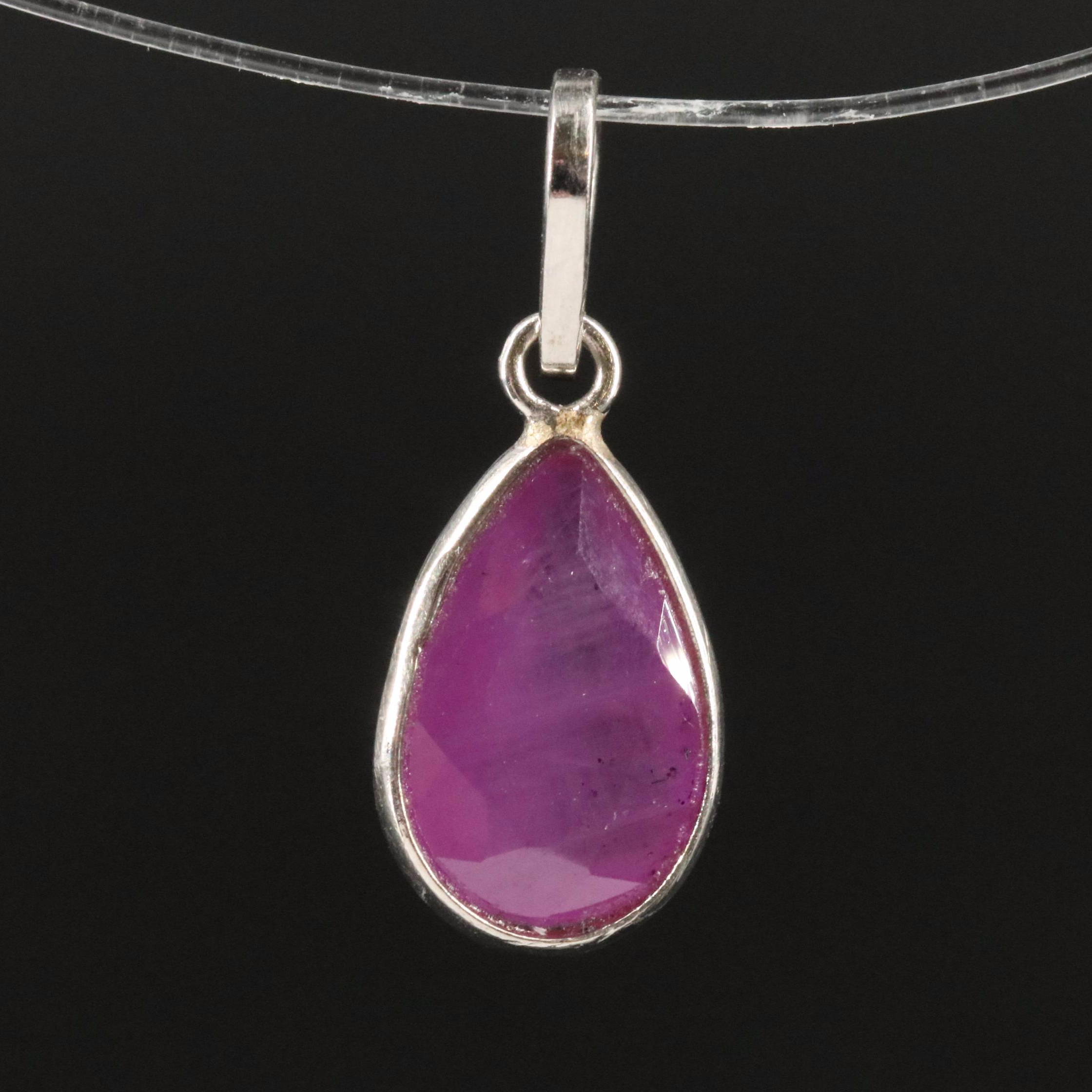 14K Filled Corundum Pendant