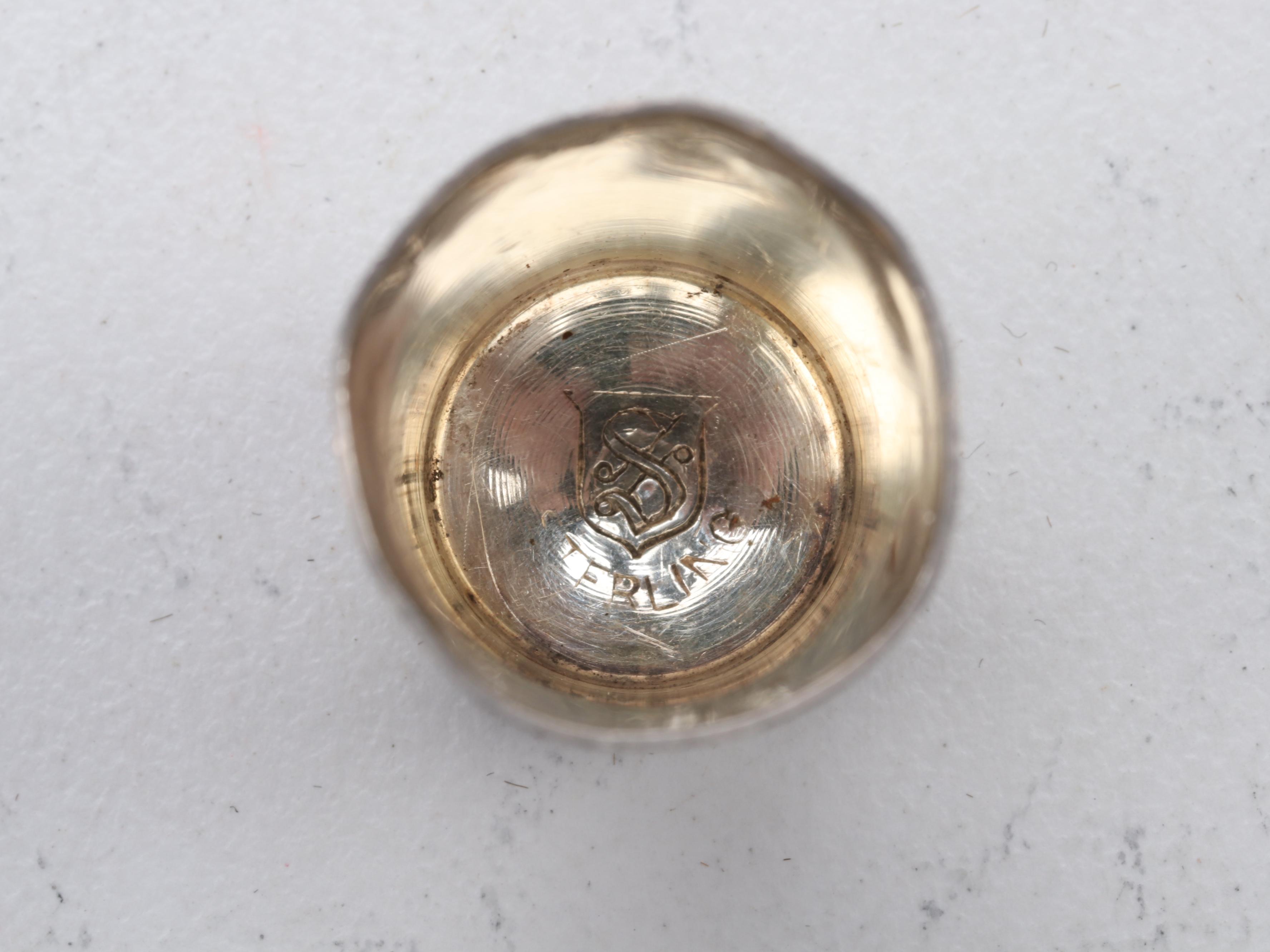 Simons Brothers Sterling Silver Thimbles with Other Sewing Supplies