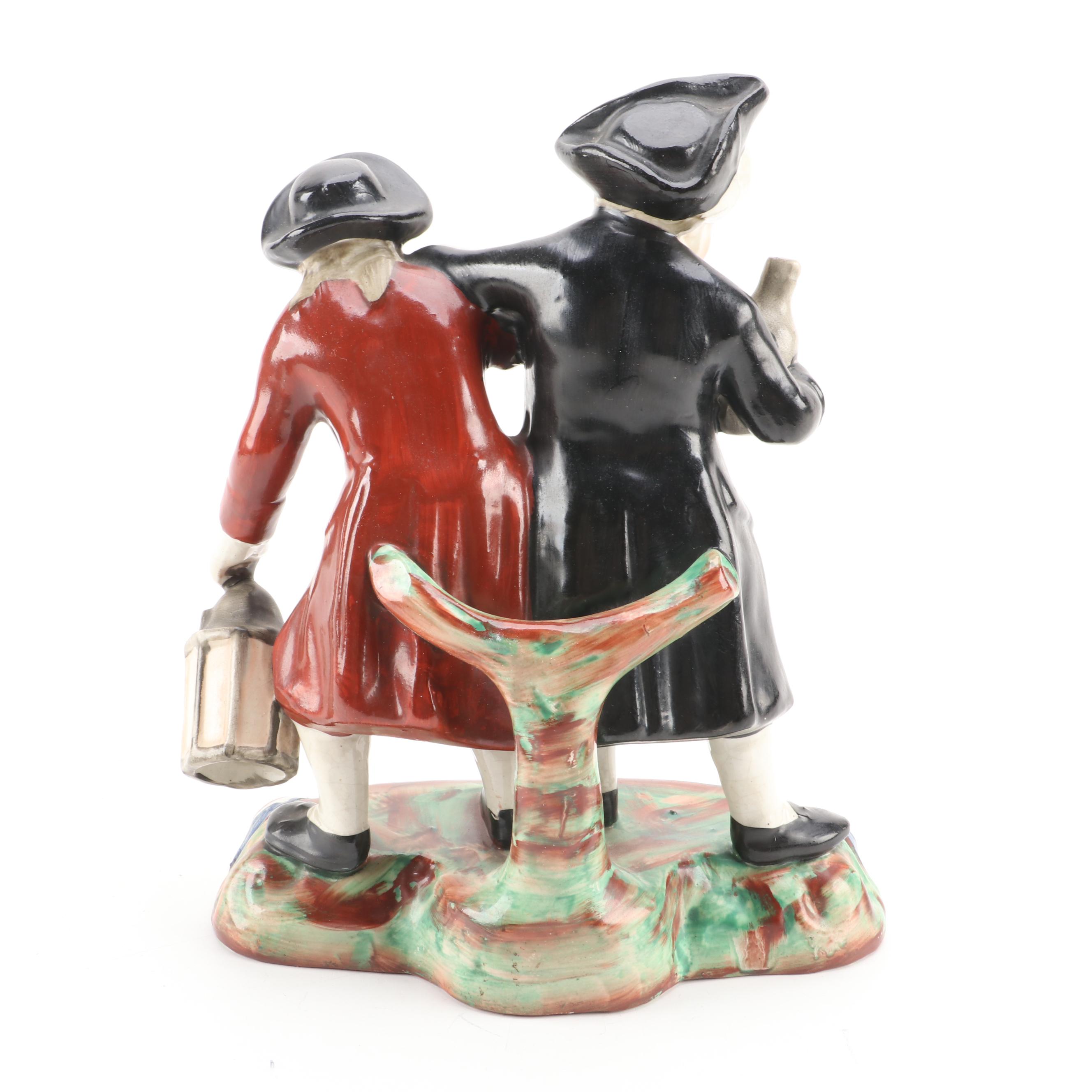 Staffordshire "Vicar and Moses" Figural Group, 19th Century