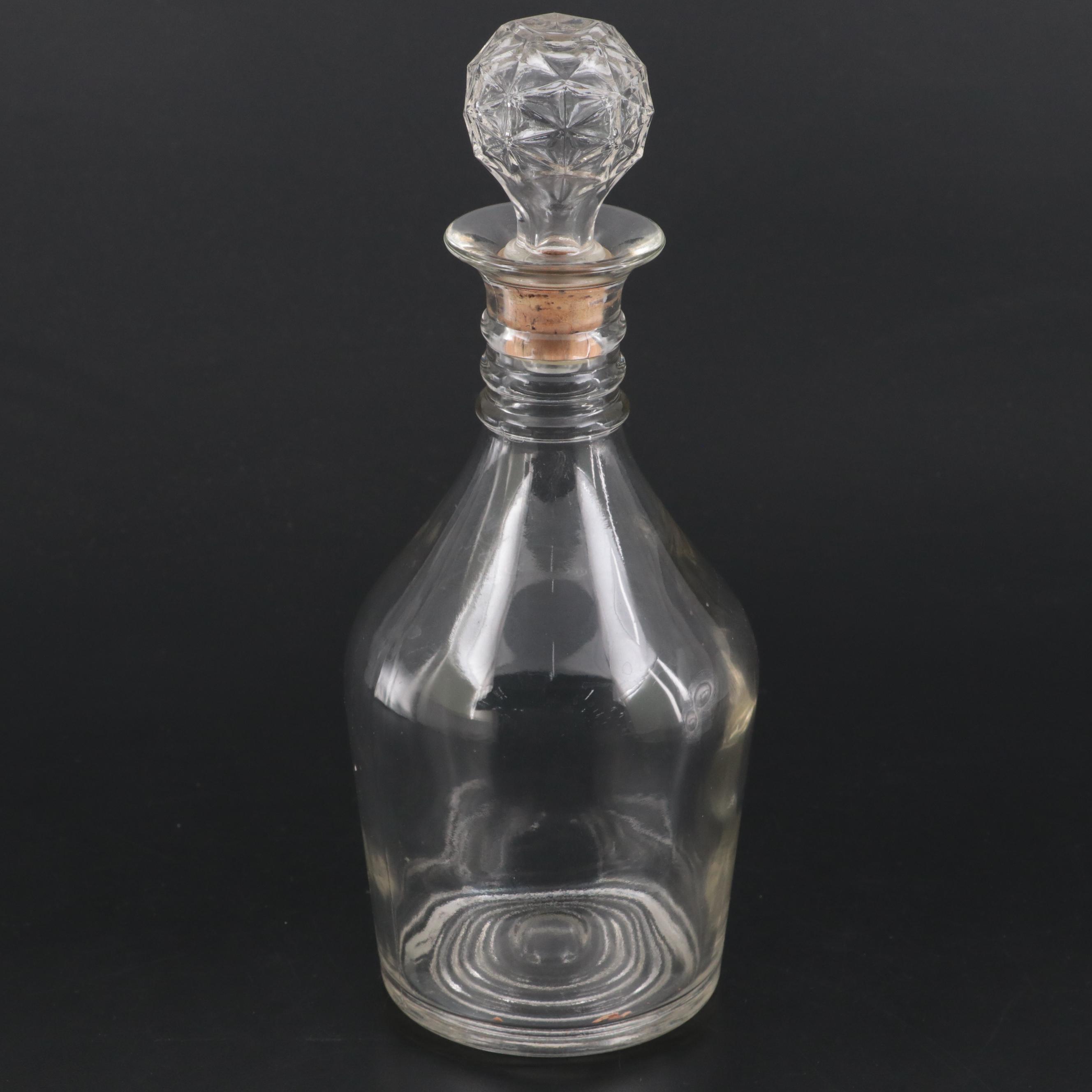 Cambridge Glass "Tally Ho" Platter with Glass Plates and Decanter