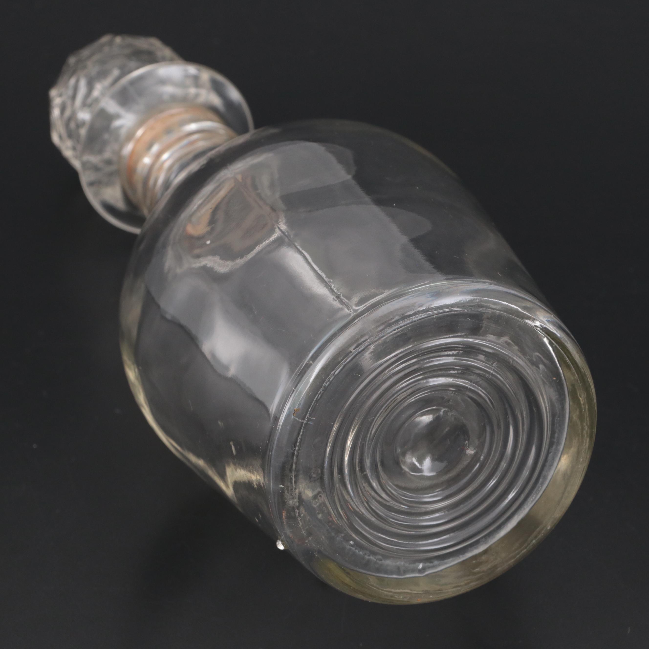 Cambridge Glass "Tally Ho" Platter with Glass Plates and Decanter