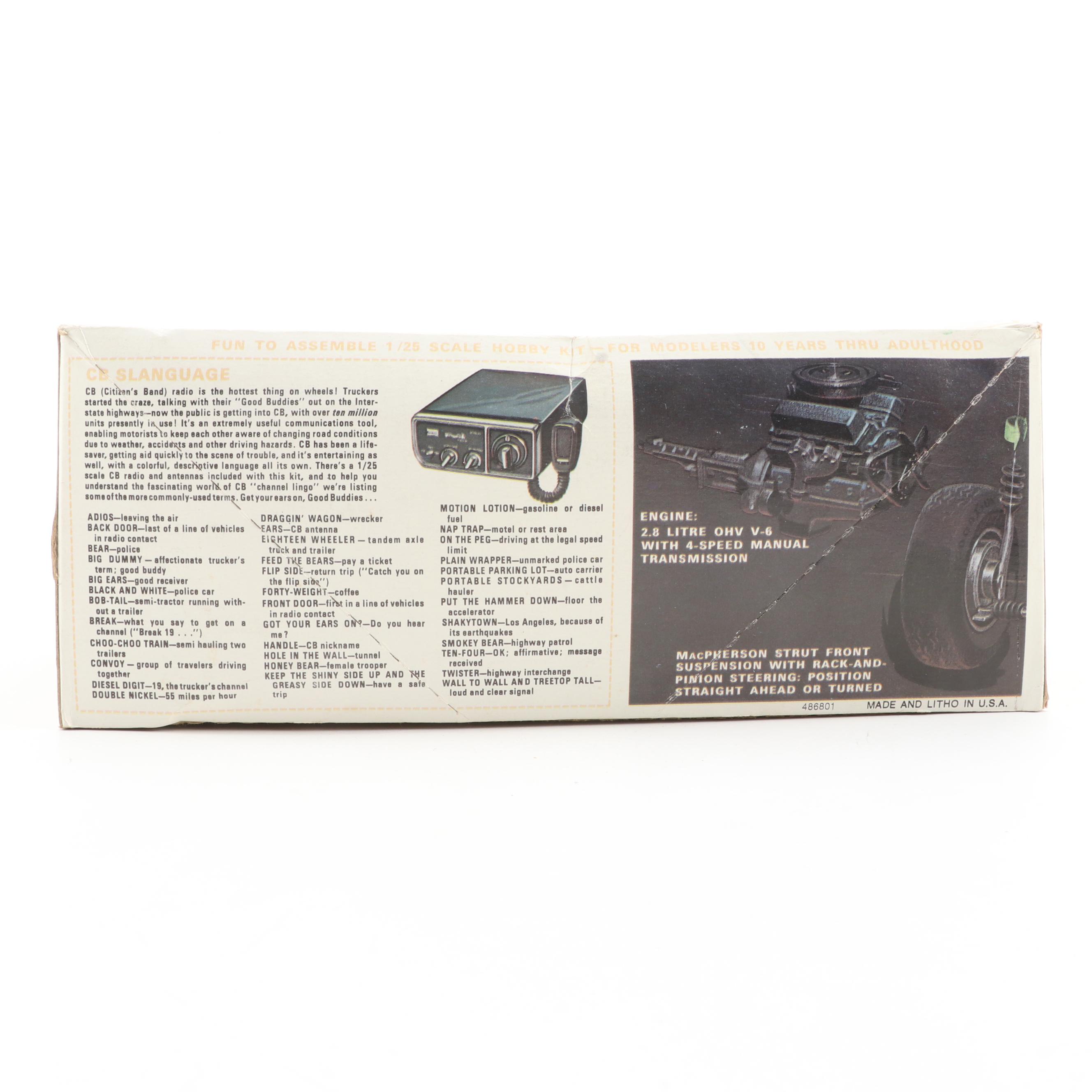 AMT Capri II S, Revell Chevy Combo and Other Model Cars