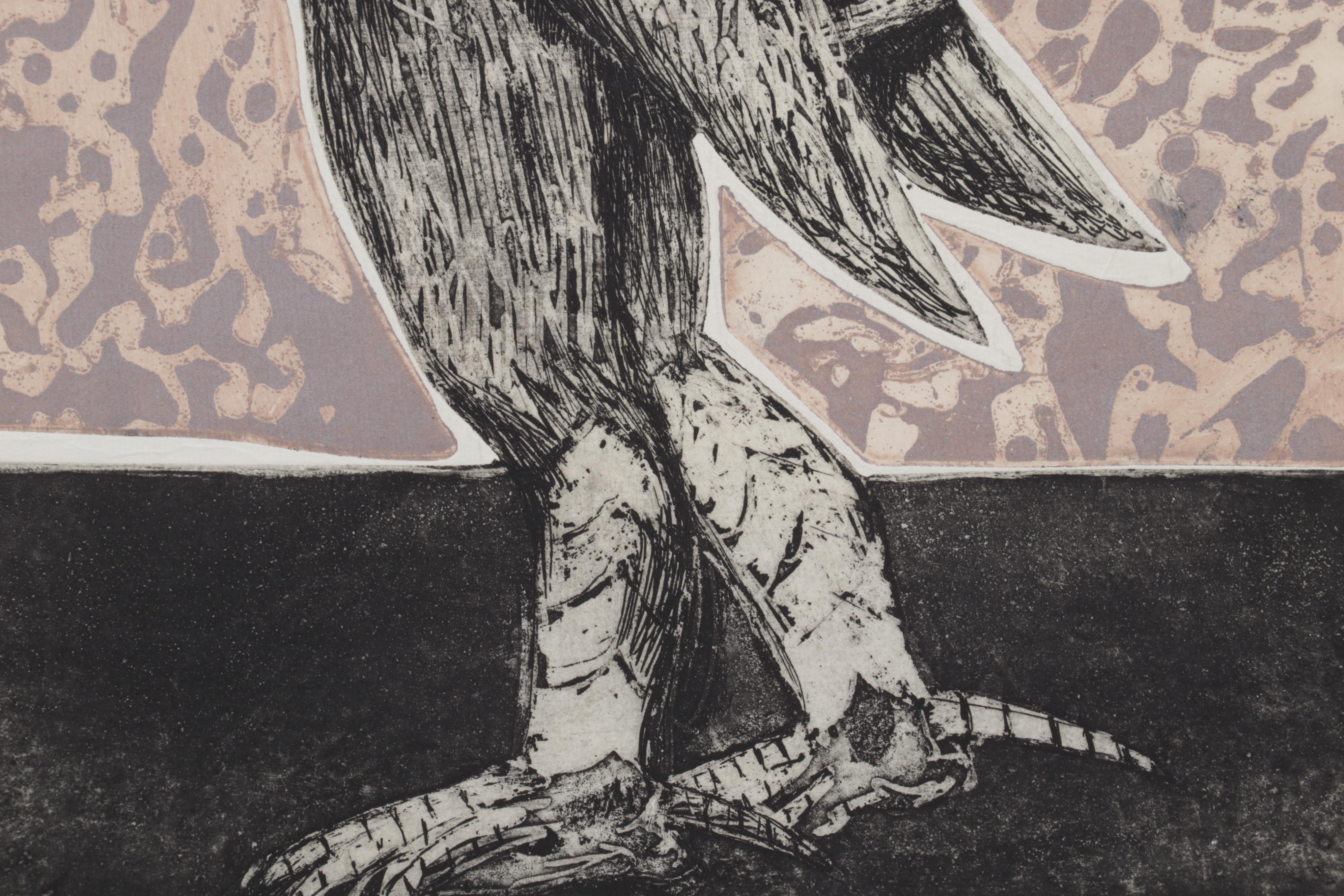 Sidney Chafetz Color Etching "Homage to Bert Williams," 1970