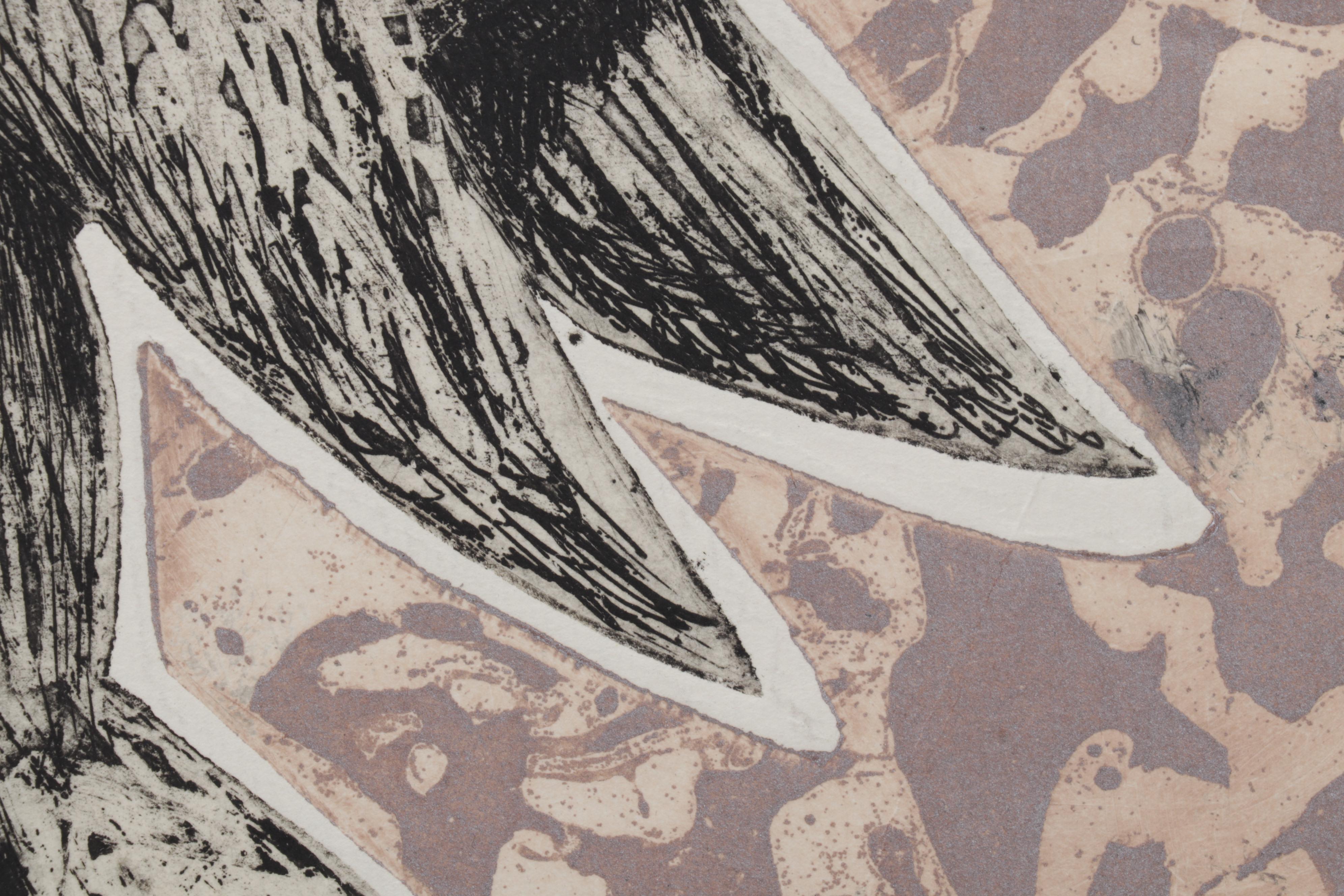 Sidney Chafetz Color Etching "Homage to Bert Williams," 1970