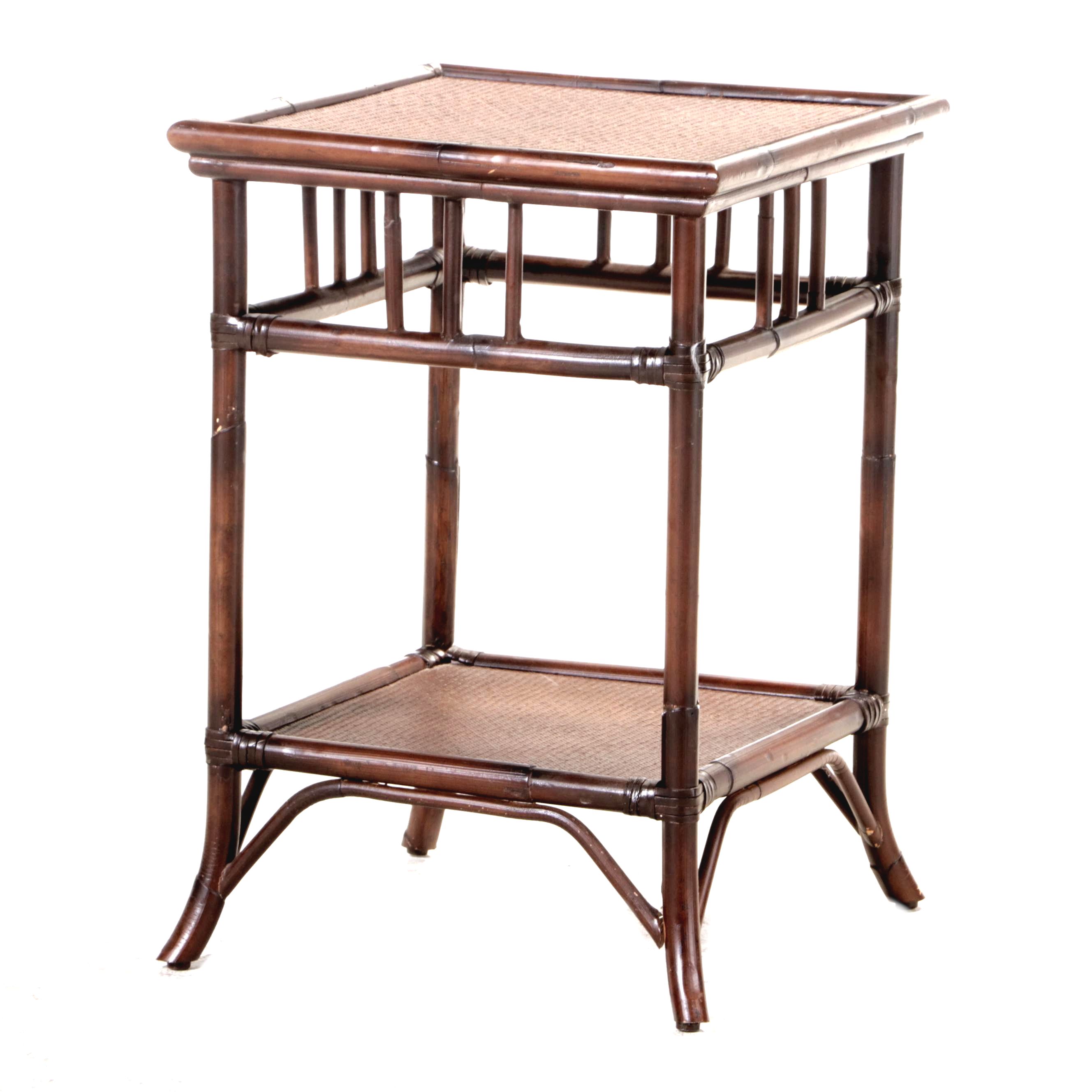 Pottery Barn Rattan Bedside Table