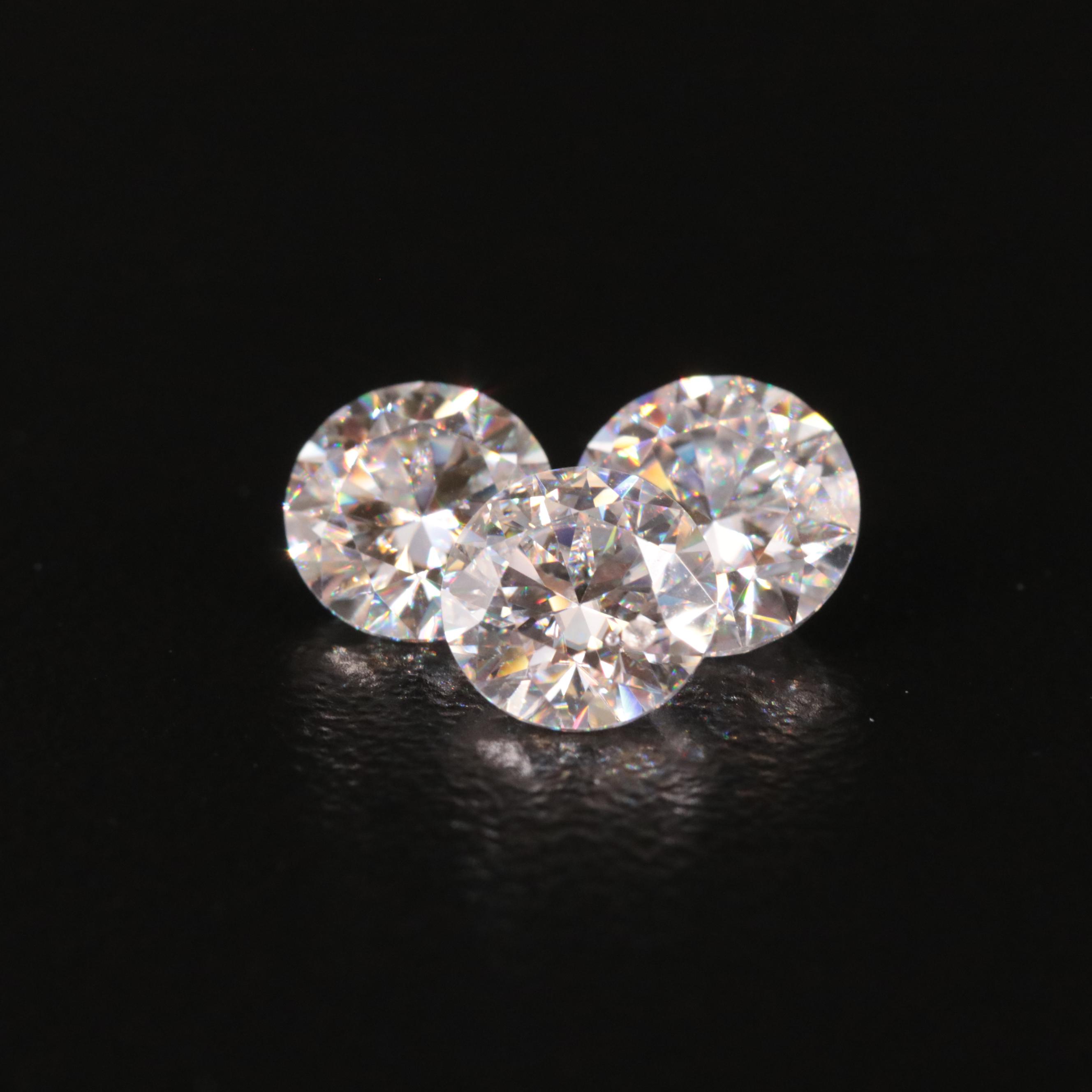 Loose 3.07 CTW Moissanite