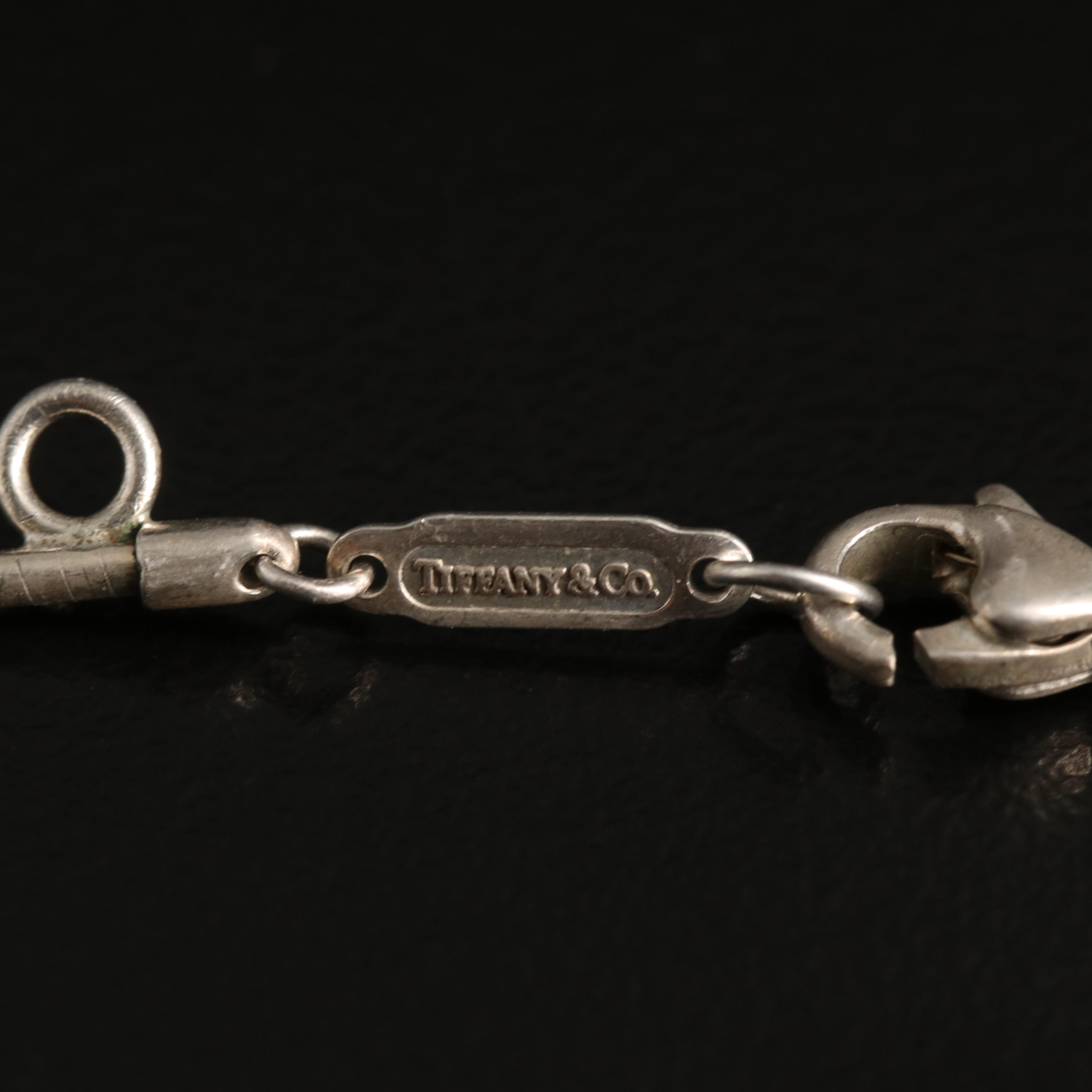 1990s Tiffany & Co. Sterling Cut Out Heart Necklace