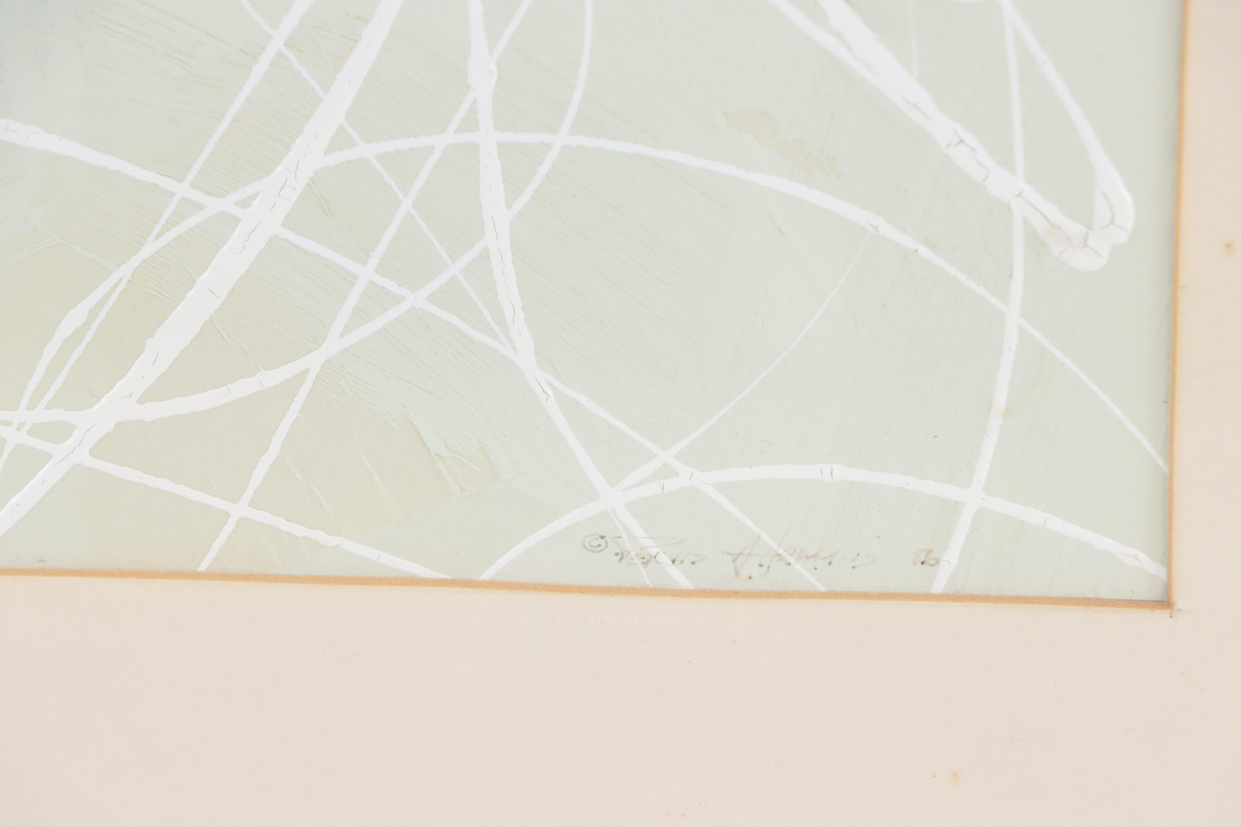 Pervis Hawkins Abstract Acrylic Painting