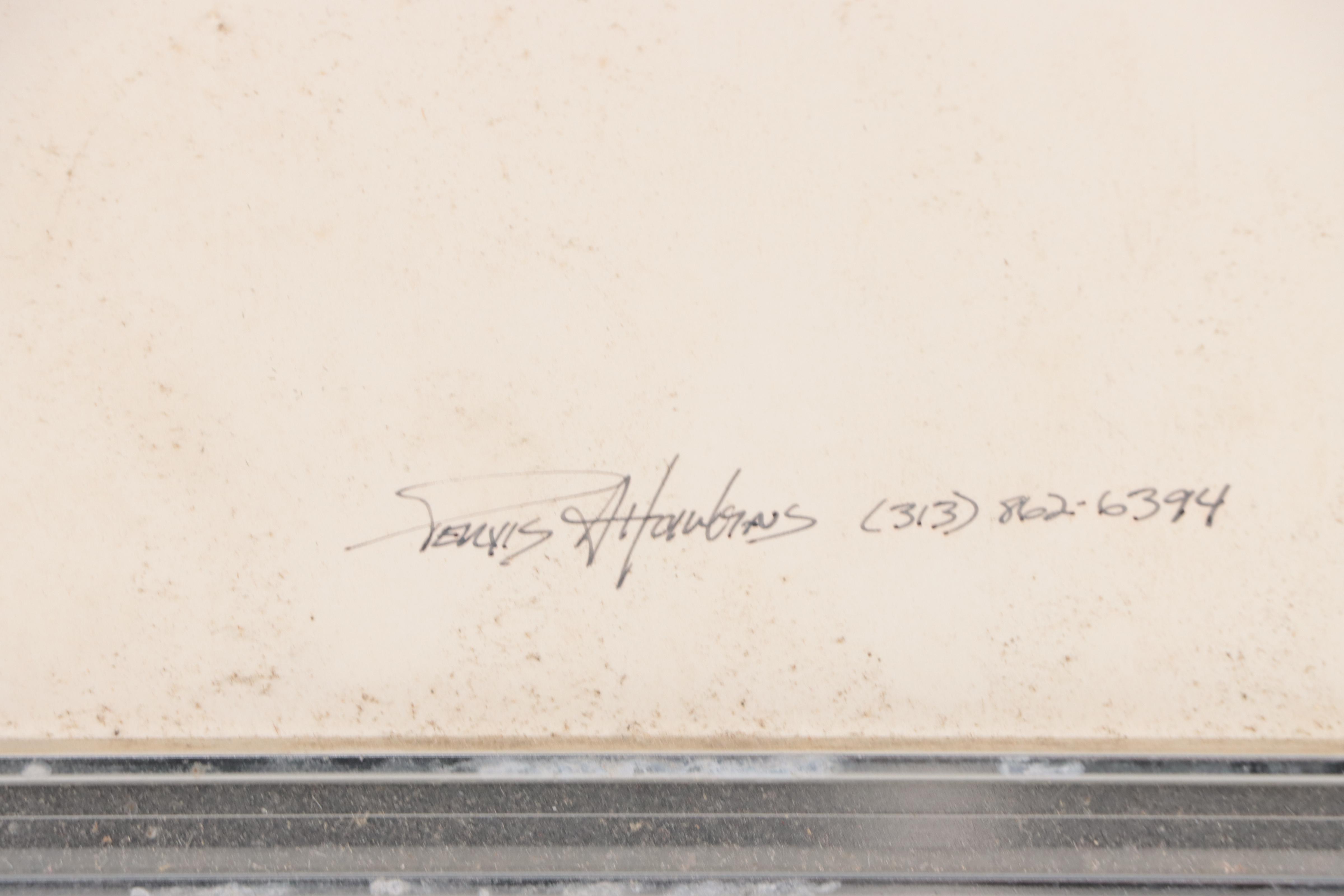 Pervis Hawkins Abstract Acrylic Painting