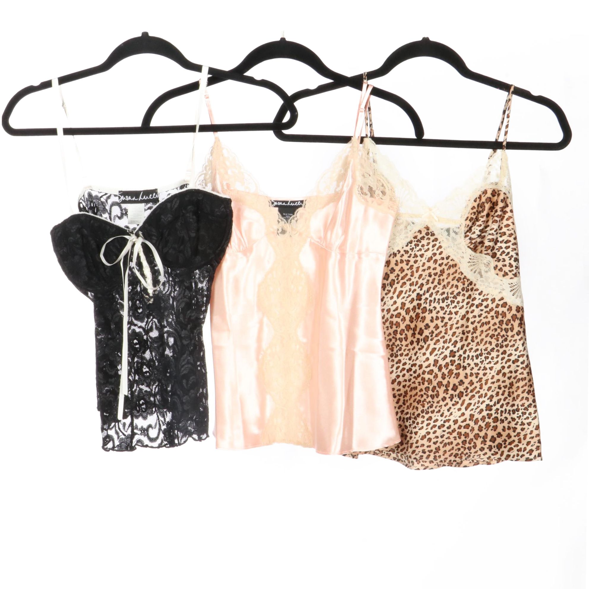 Susan Lucci Lace Corset Top, Camisoles, and Garter Belt