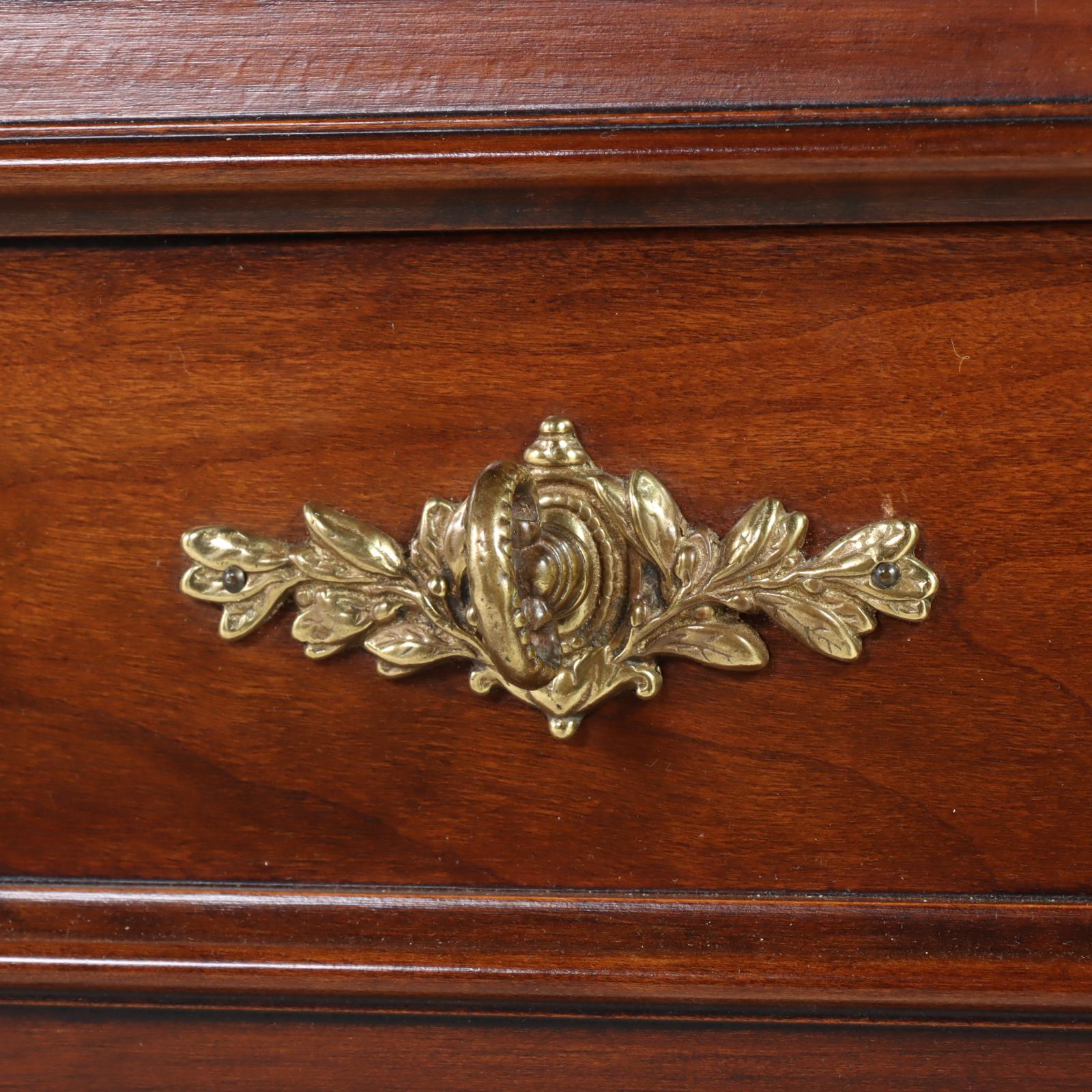 White Fine Furniture French Provincial Style Cherrywood and Maple Buffet