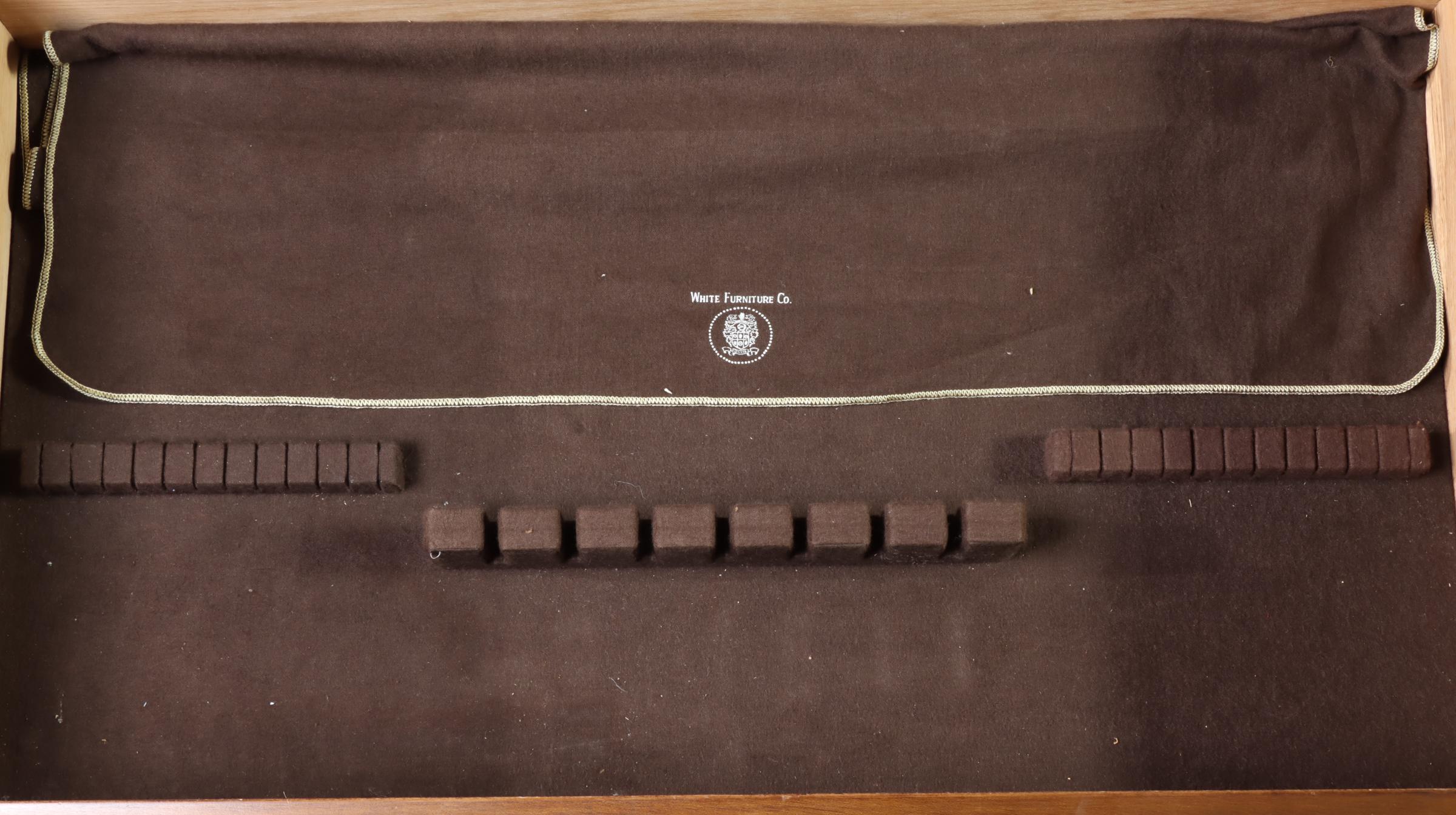 White Fine Furniture French Provincial Style Cherrywood and Maple Buffet