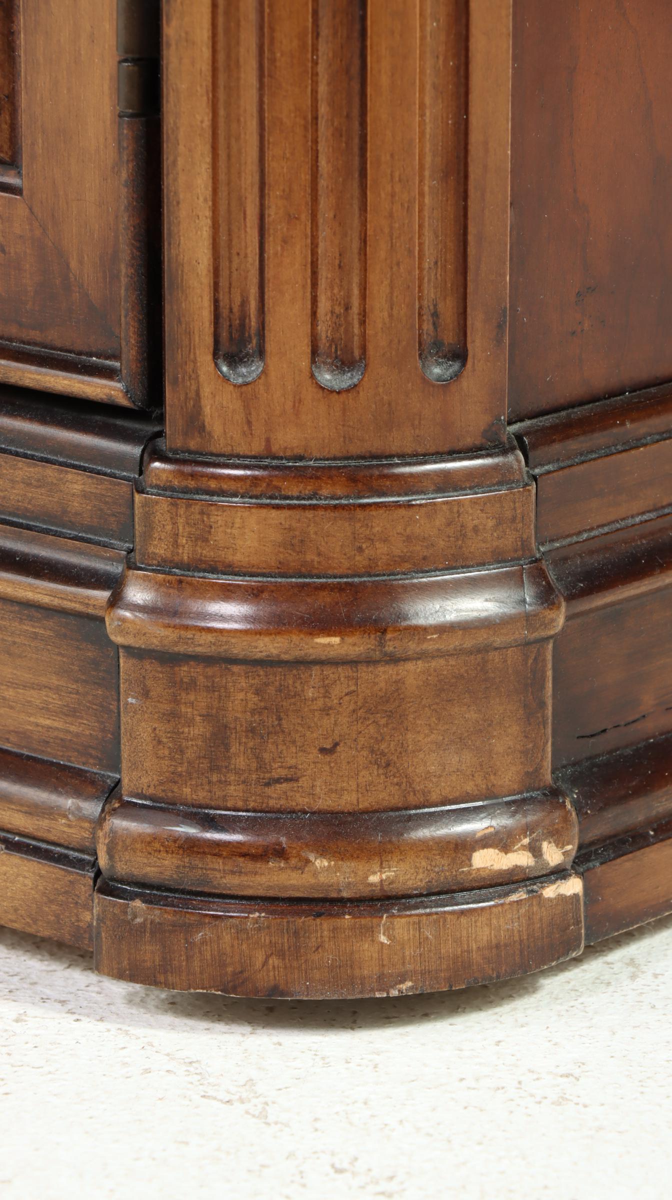 White Fine Furniture French Provincial Style Cherrywood and Maple Buffet