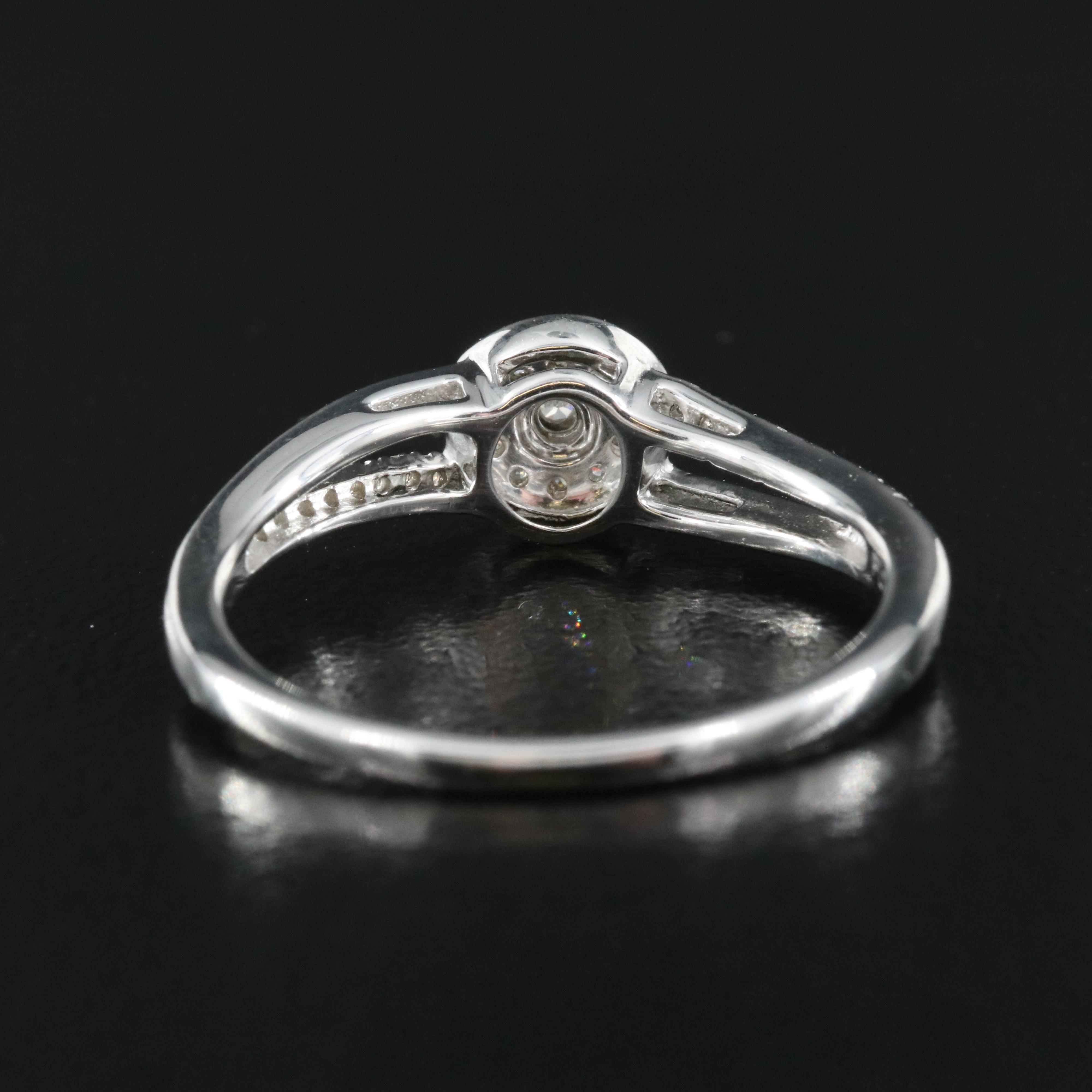Sterling Diamond Ring