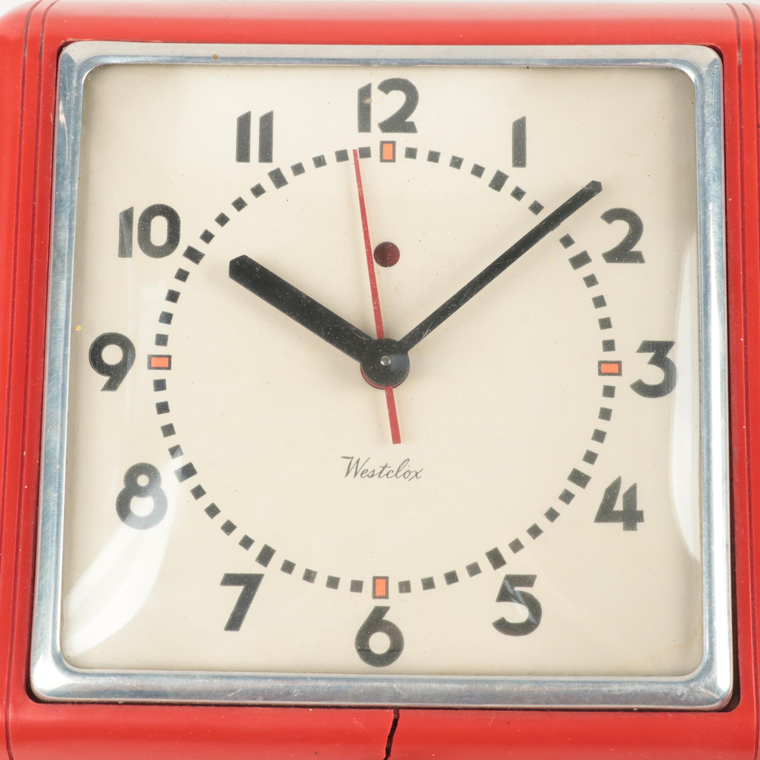Westclox and General Electric Wall-Mounted Clocks, Mid-Late 20th Century