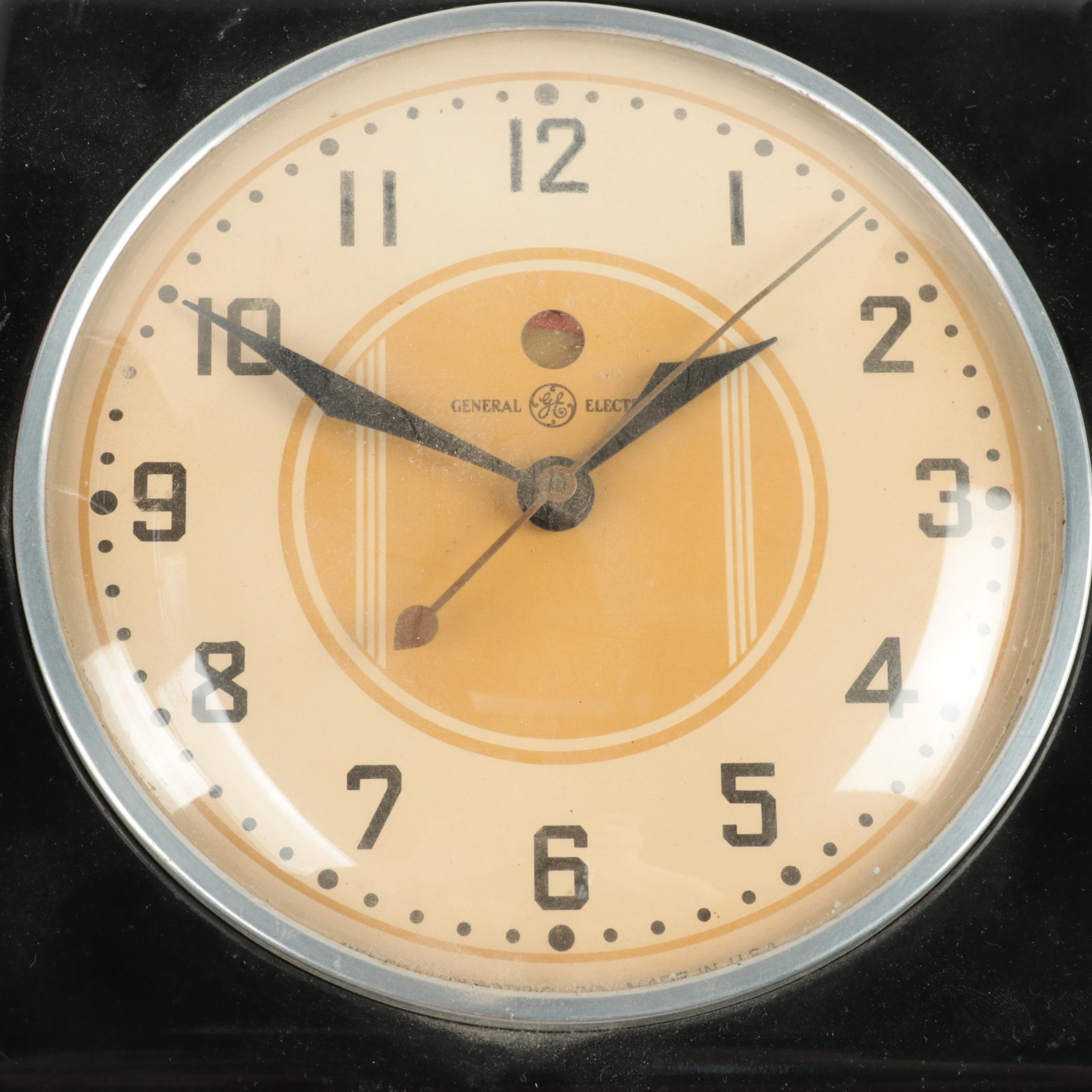 Westclox and General Electric Wall-Mounted Clocks, Mid-Late 20th Century