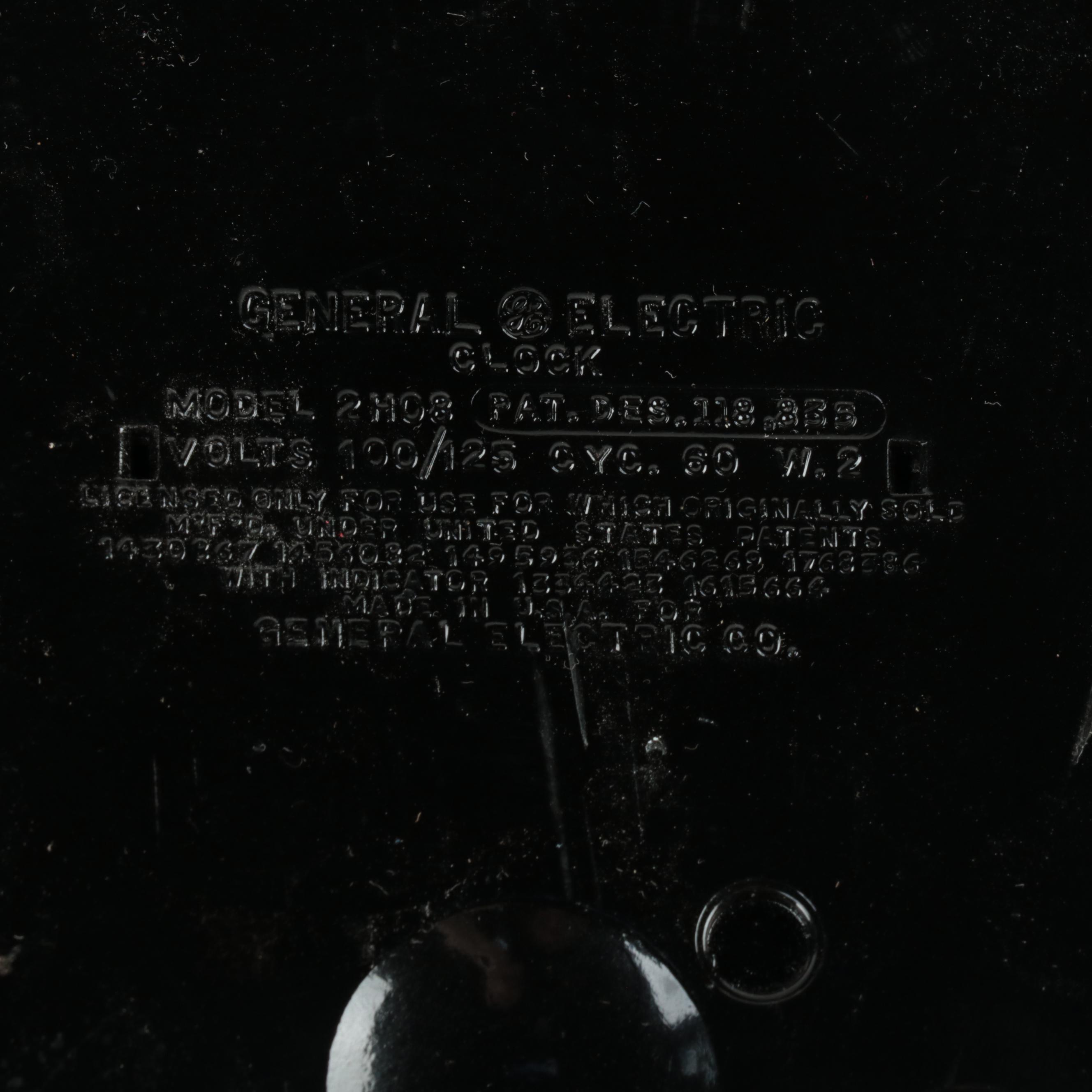 Westclox and General Electric Wall-Mounted Clocks, Mid-Late 20th Century