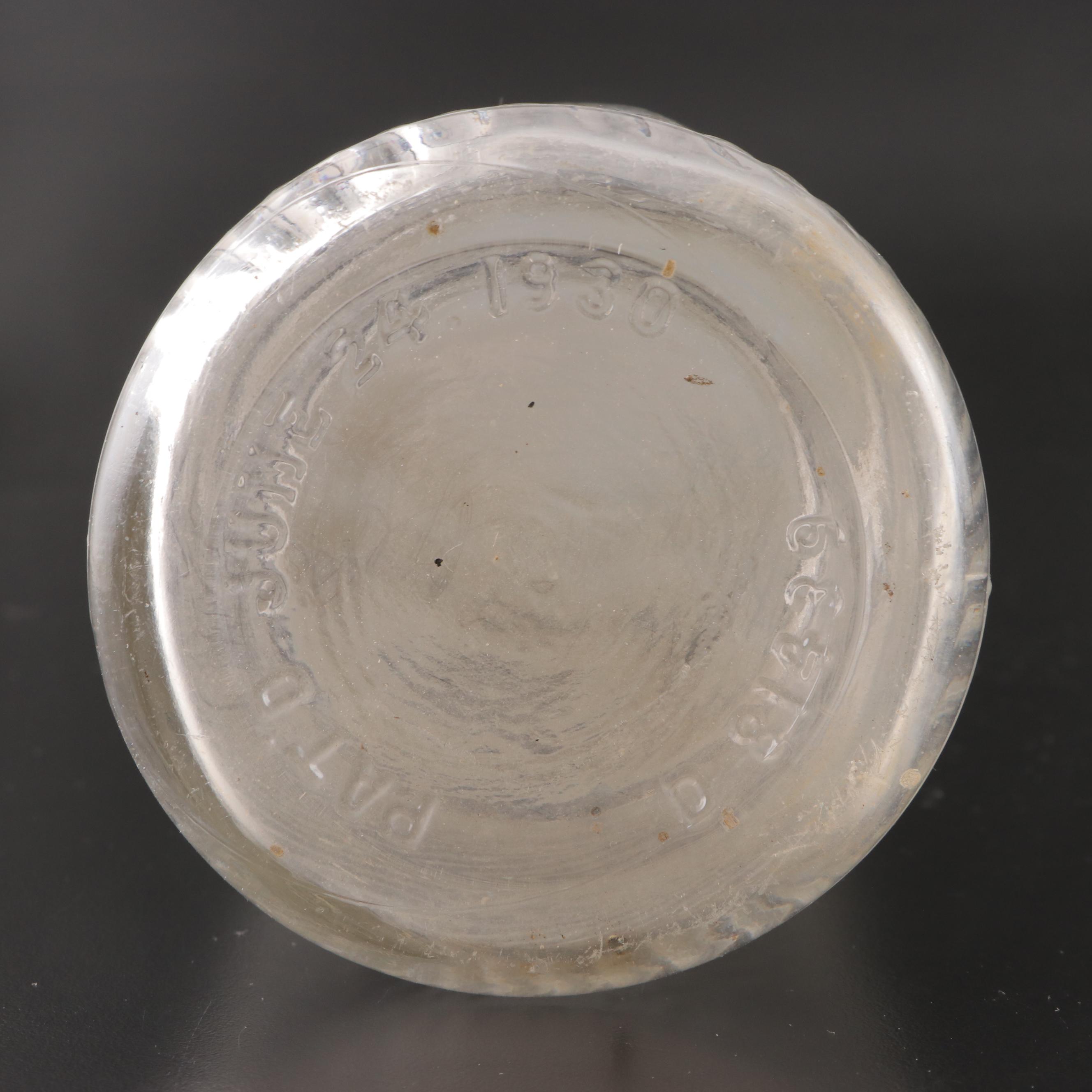 Jumbo Peanut Butter and Apple Butter Glass Jars, Early to Mid-20th Century