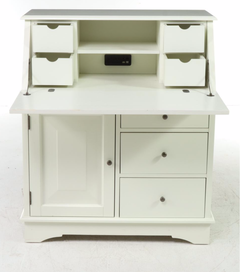 Pottery Barn "Graham" Secretary Desk in Antique White