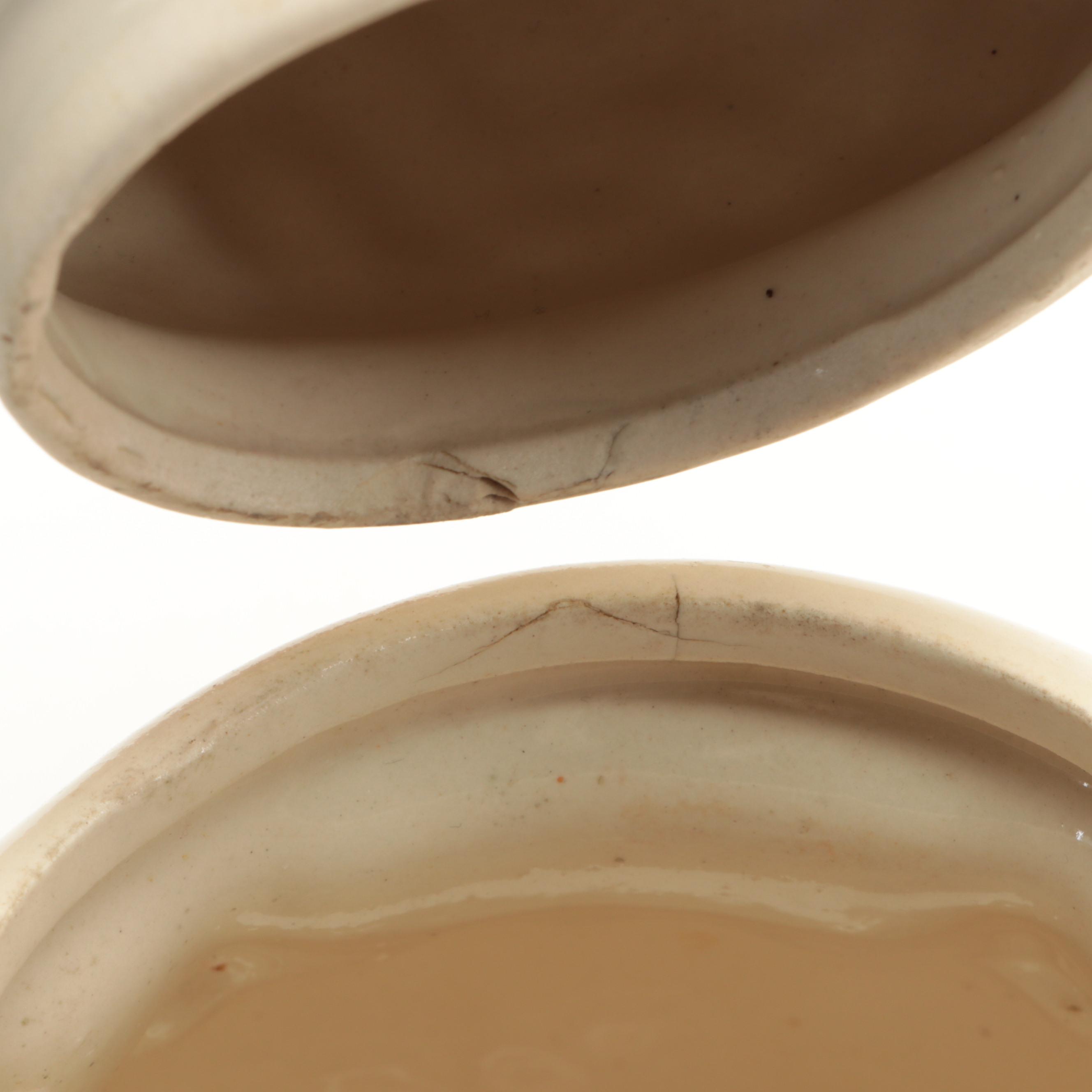 American Bisque Company Lamb Cookie Jar with Strawberry Cookie Jar