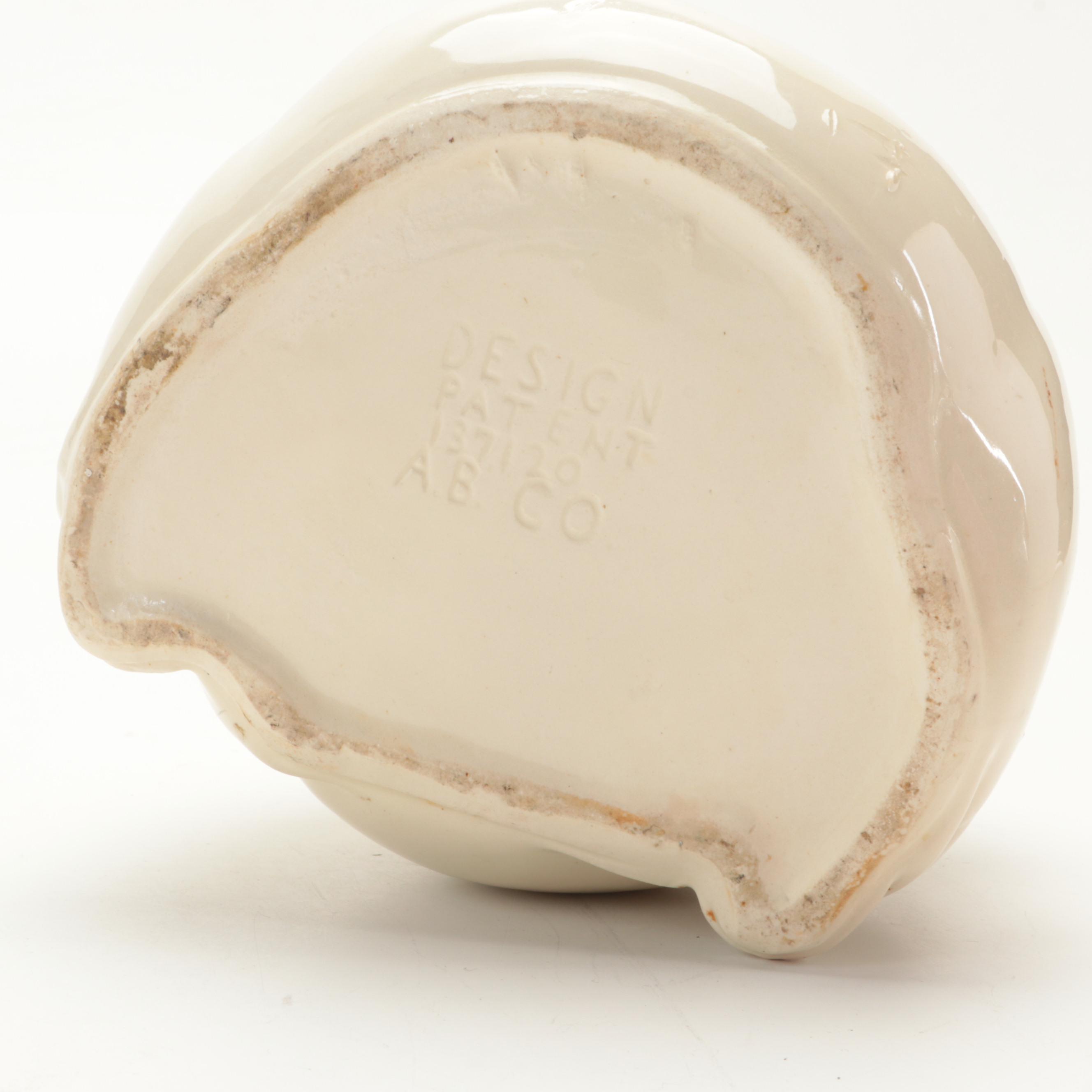 American Bisque Company Lamb Cookie Jar with Strawberry Cookie Jar