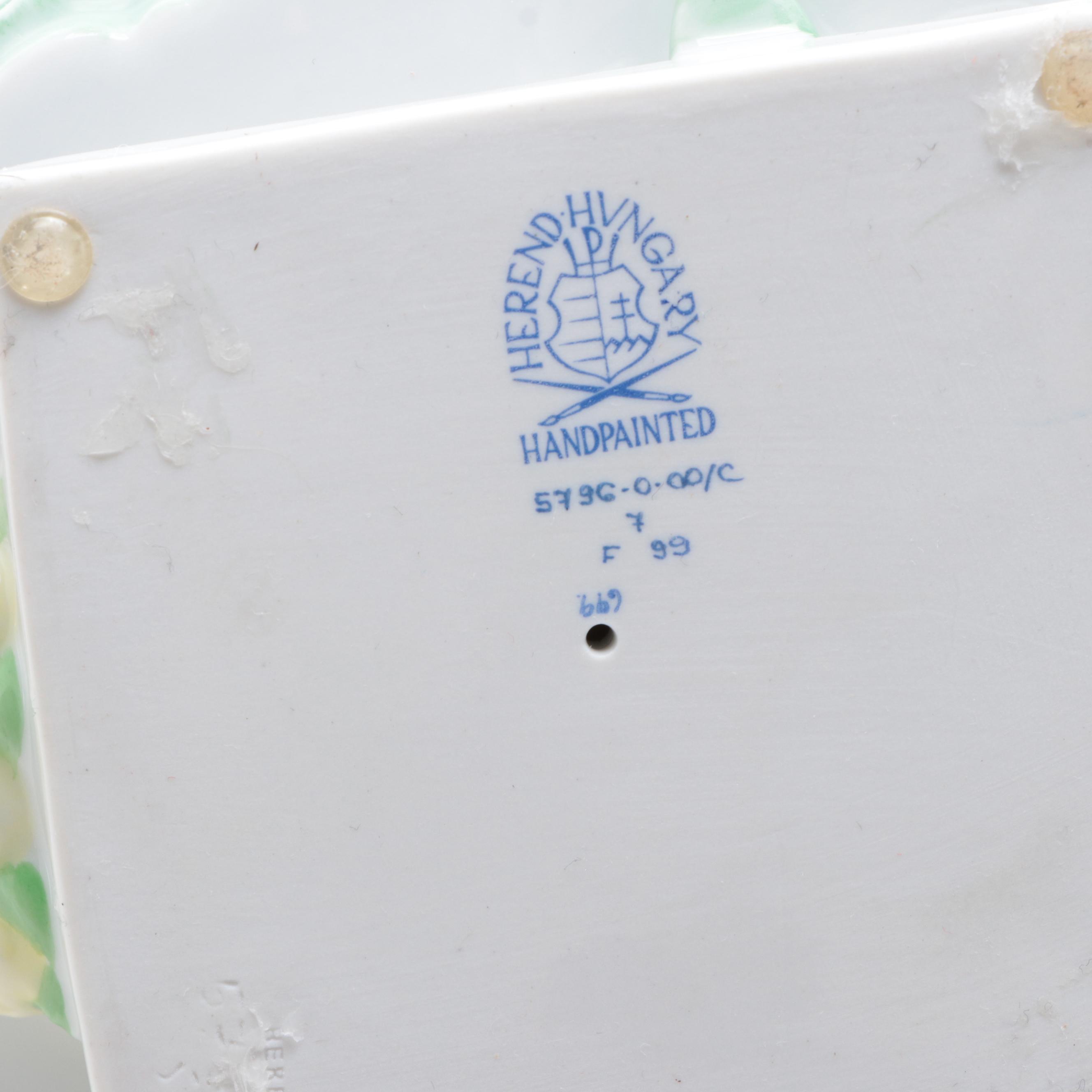 Herend Traditional Hungarian People "Mrs. Dery" Porcelain Figurine, 1999