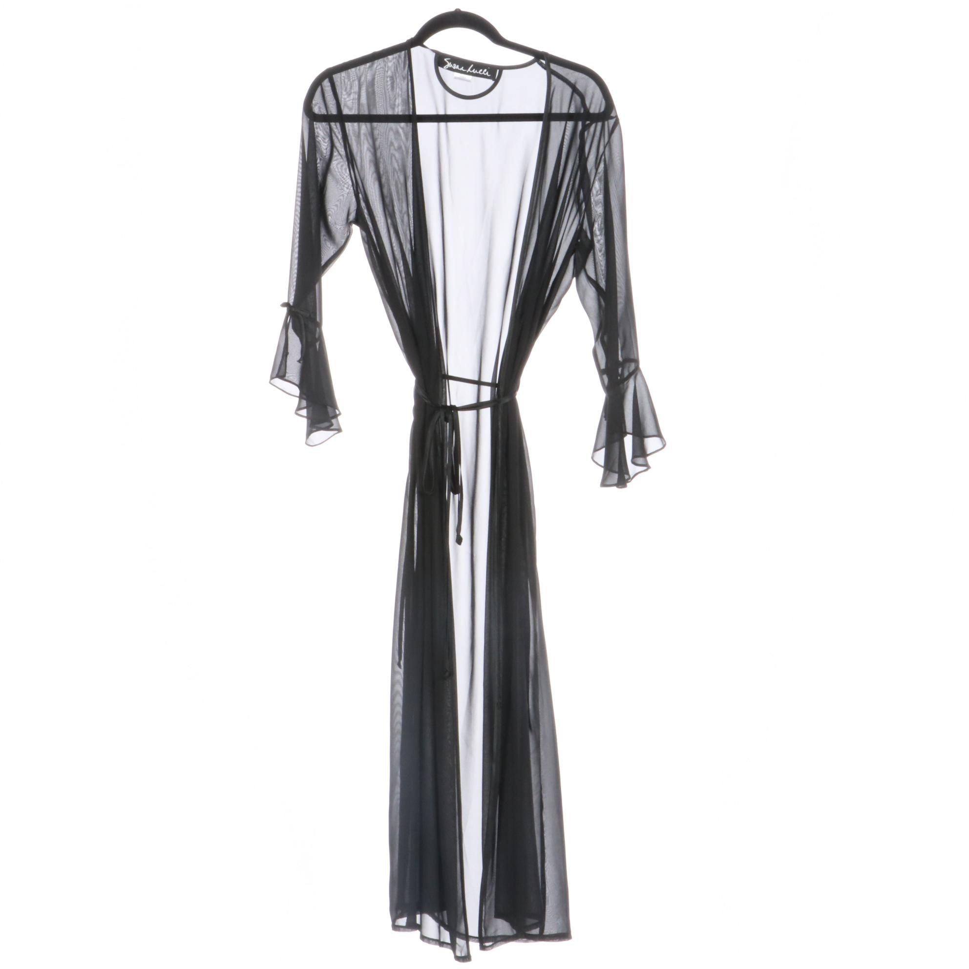 Susan Lucci Floral Appliqué Nightgowns with Sheer Robe