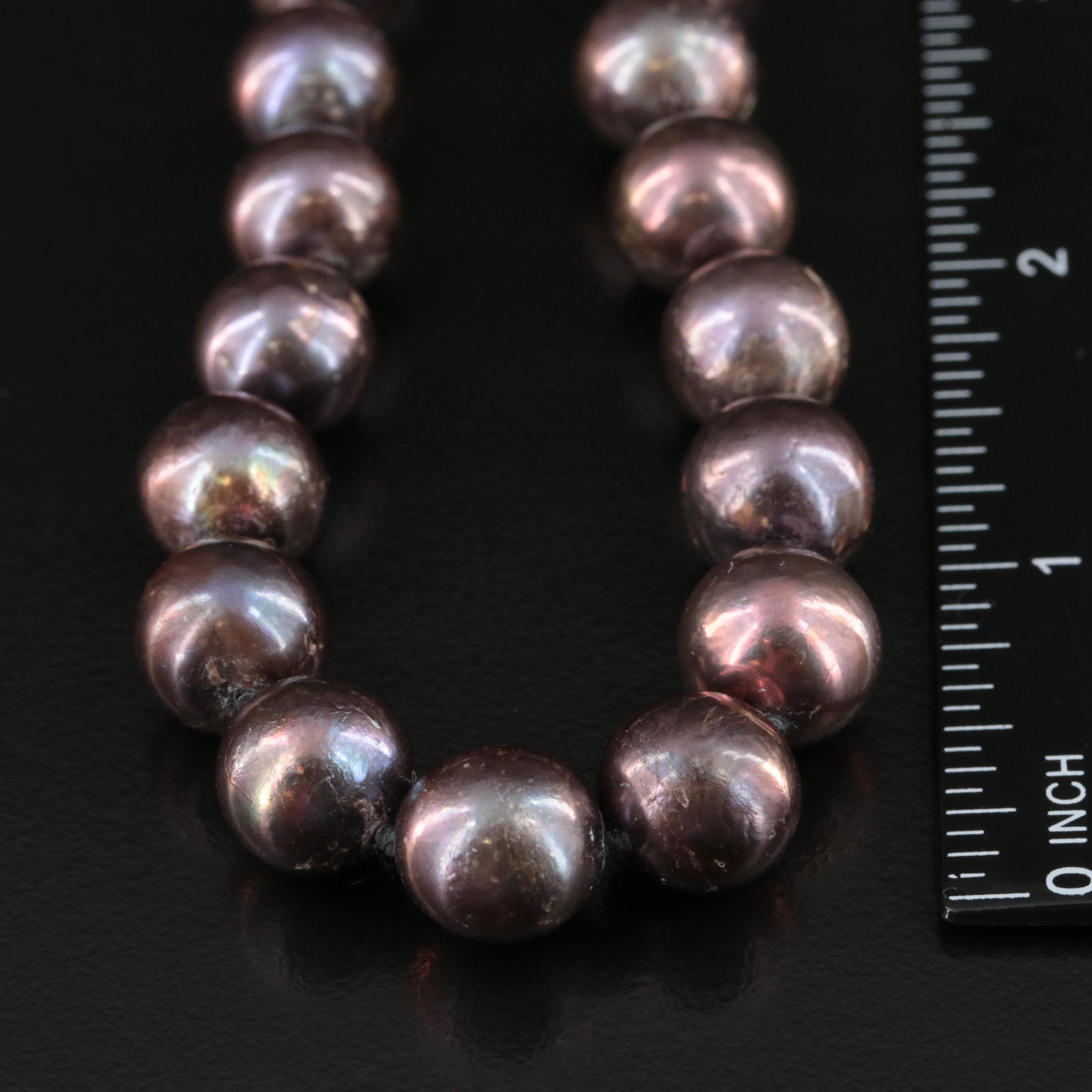 Pearl Necklace with 14K Clasp