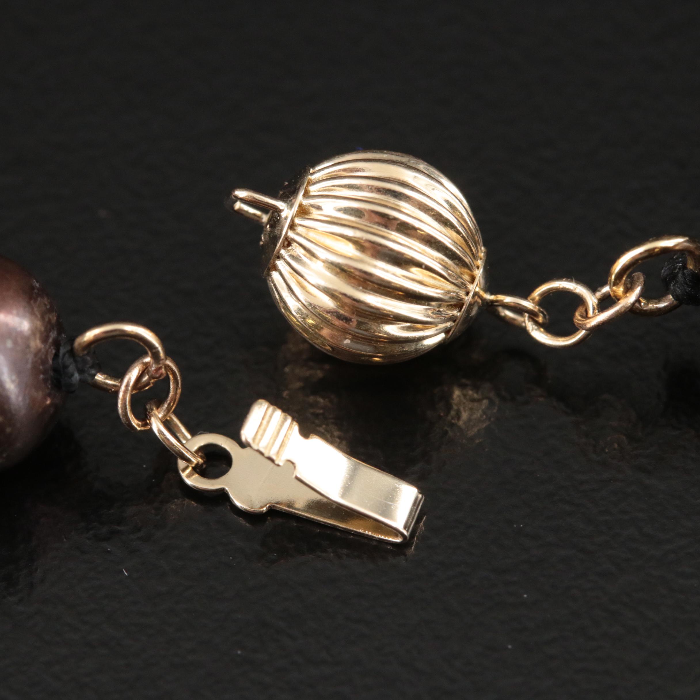 Pearl Necklace with 14K Clasp