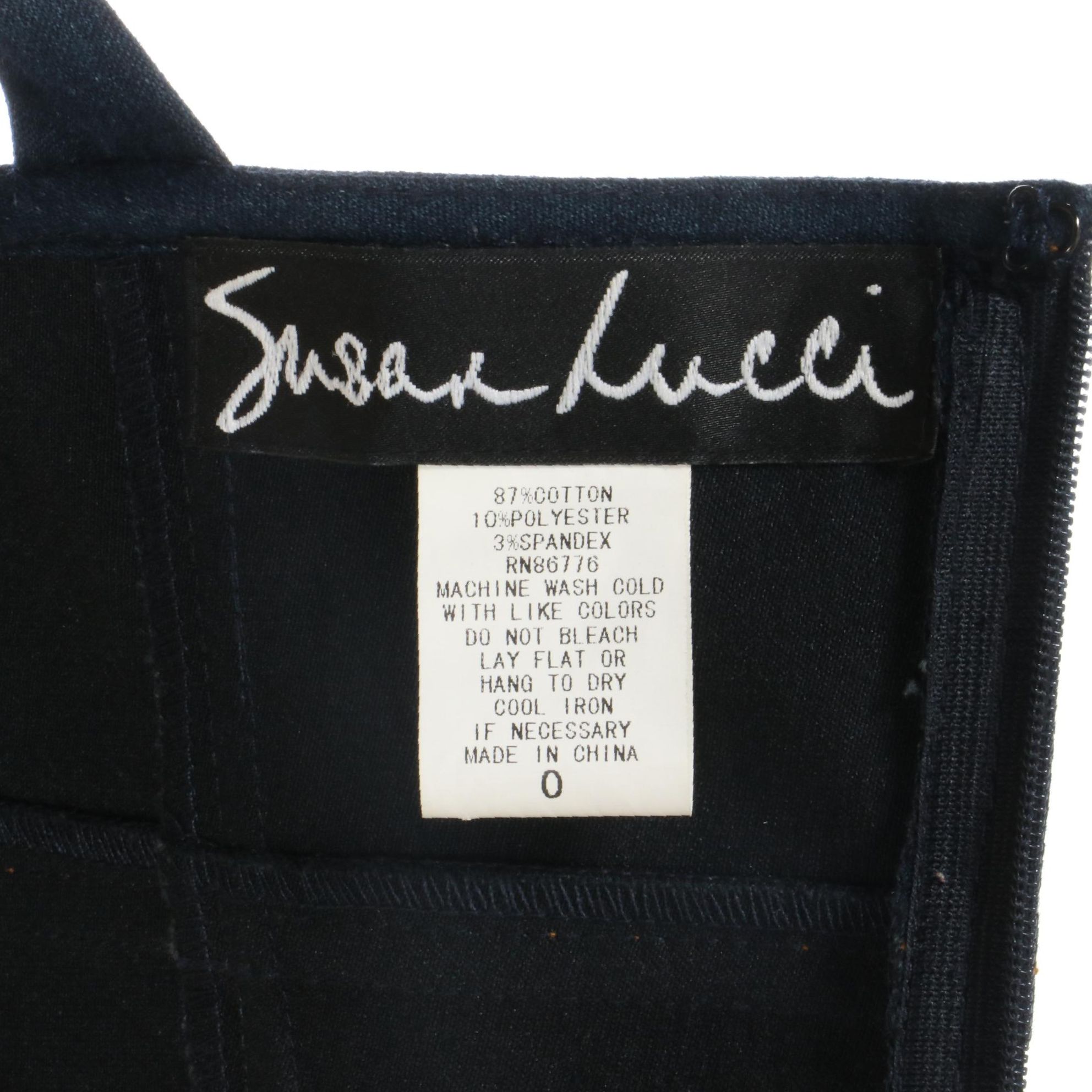 Susan Lucci Overcoat and Denim Bodycon Dress