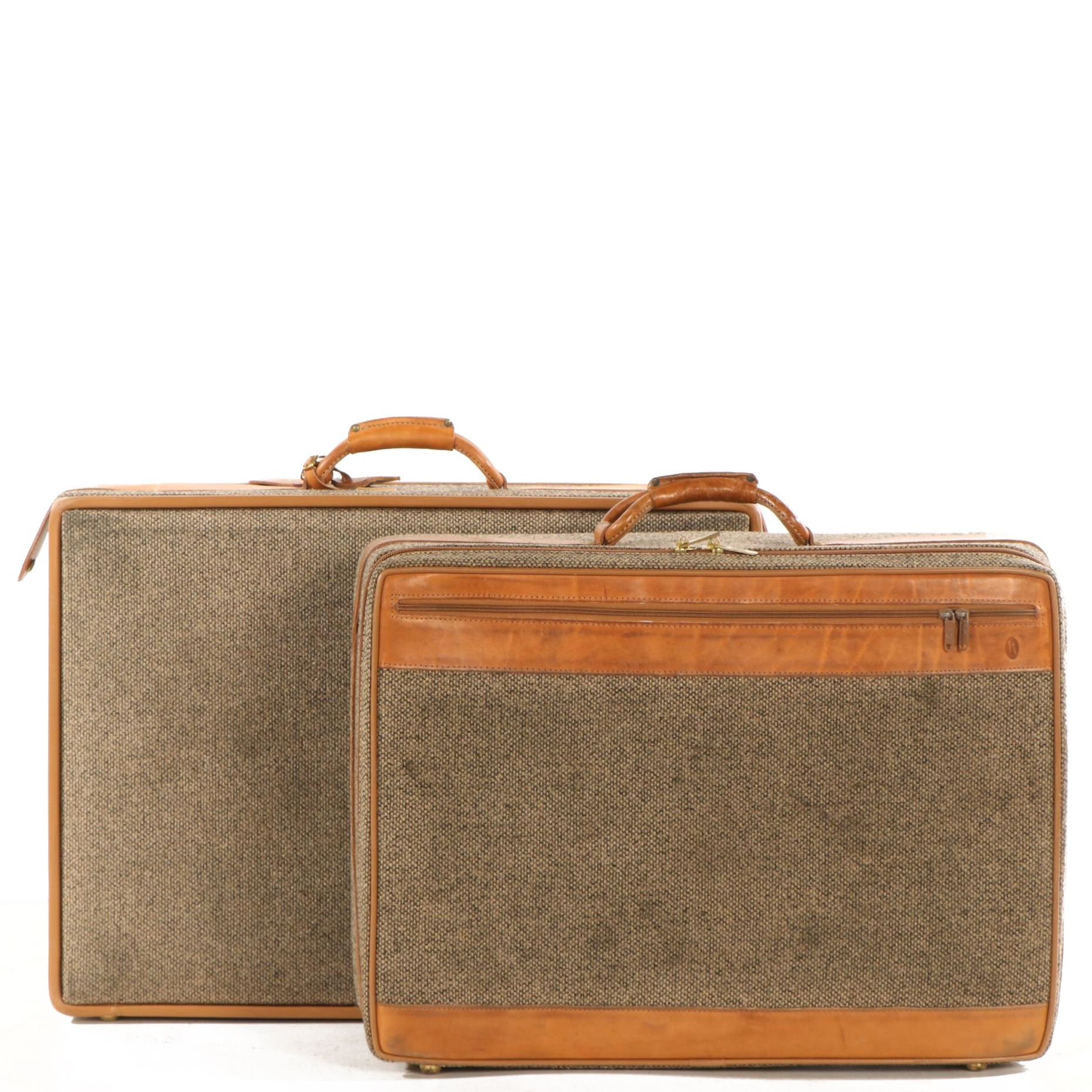 Hartmann Luggage Suitcases in Tweed and Leather