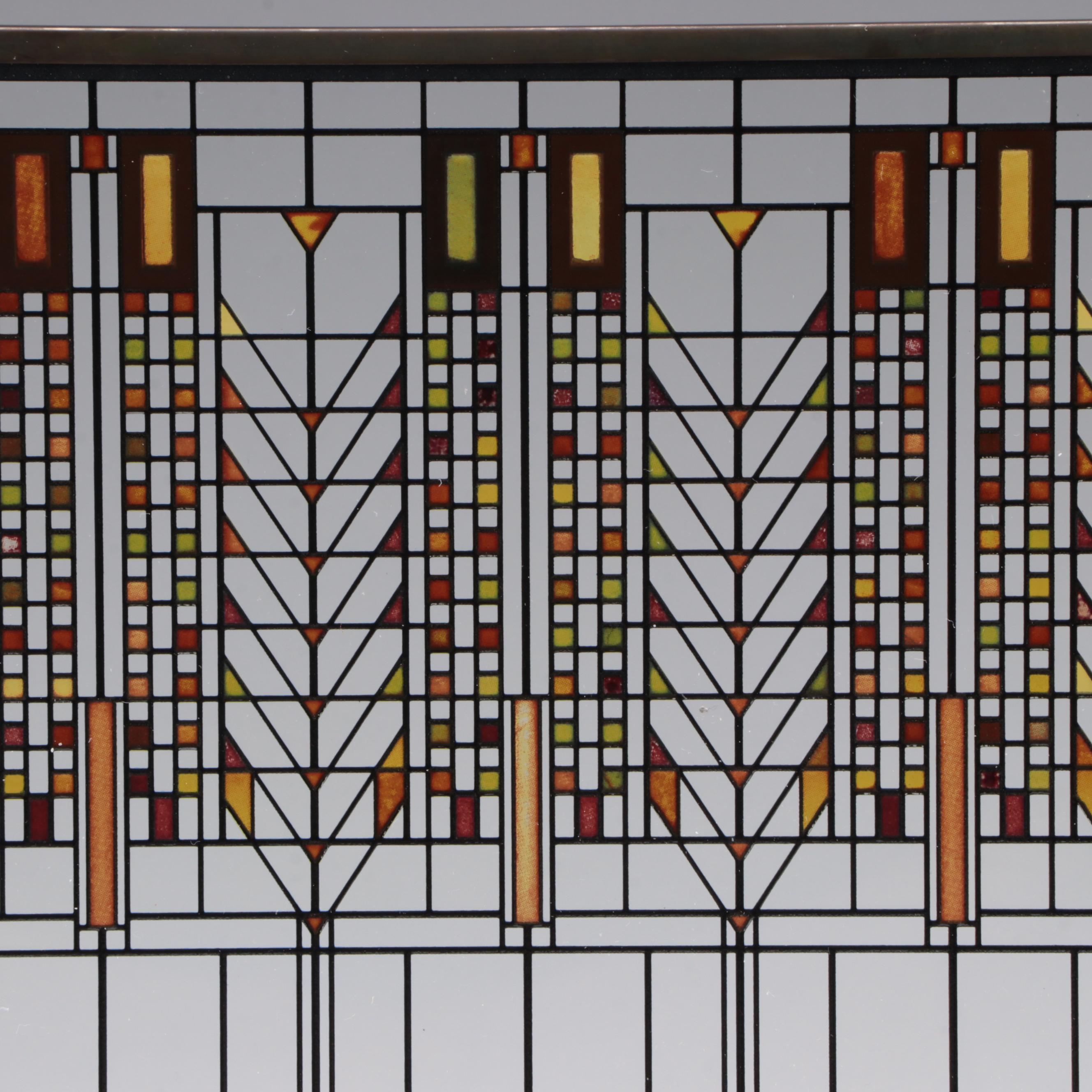 Stained Glass Panel After Frank Lloyd Wright's "Tree of Life" for Martin House
