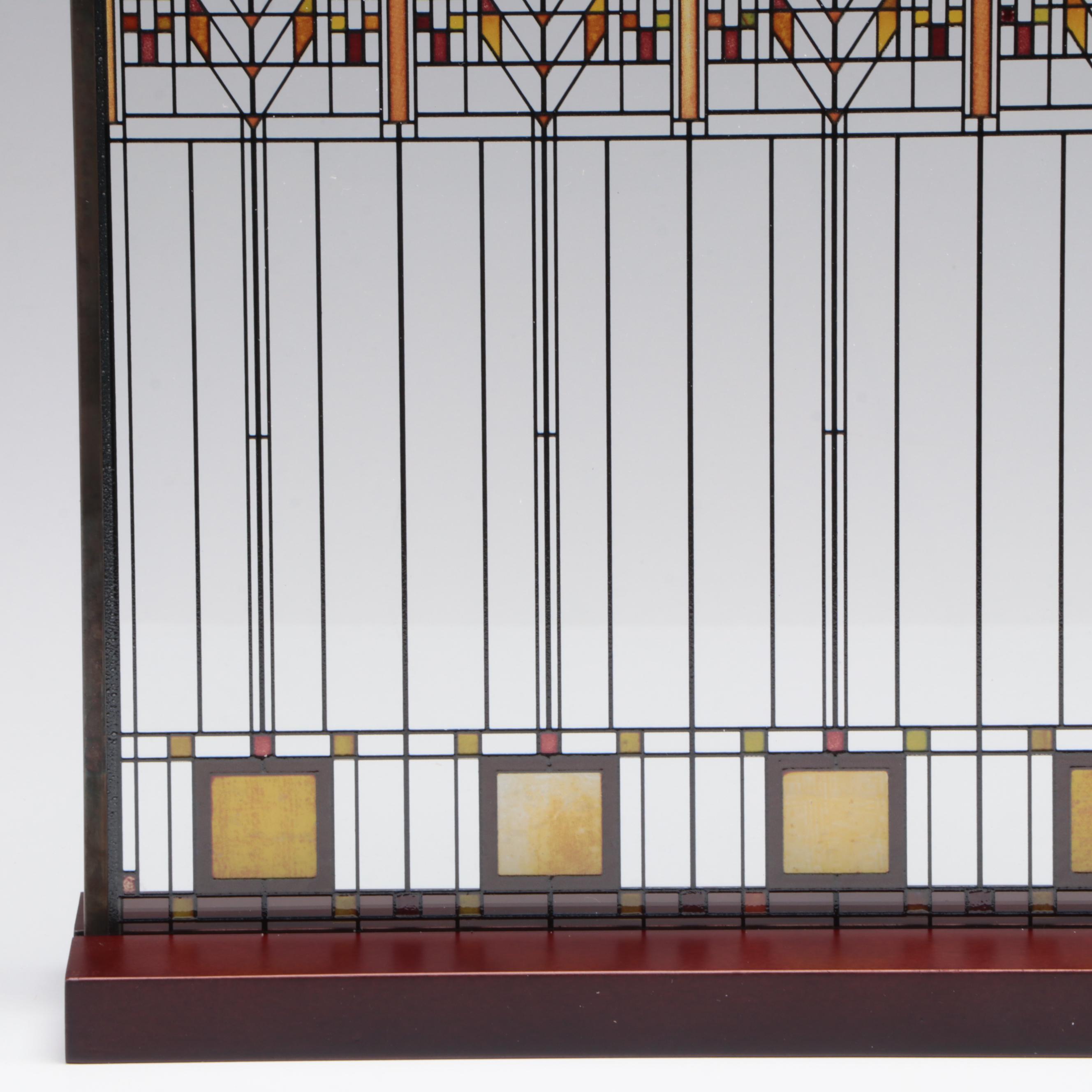 Stained Glass Panel After Frank Lloyd Wright's "Tree of Life" for Martin House