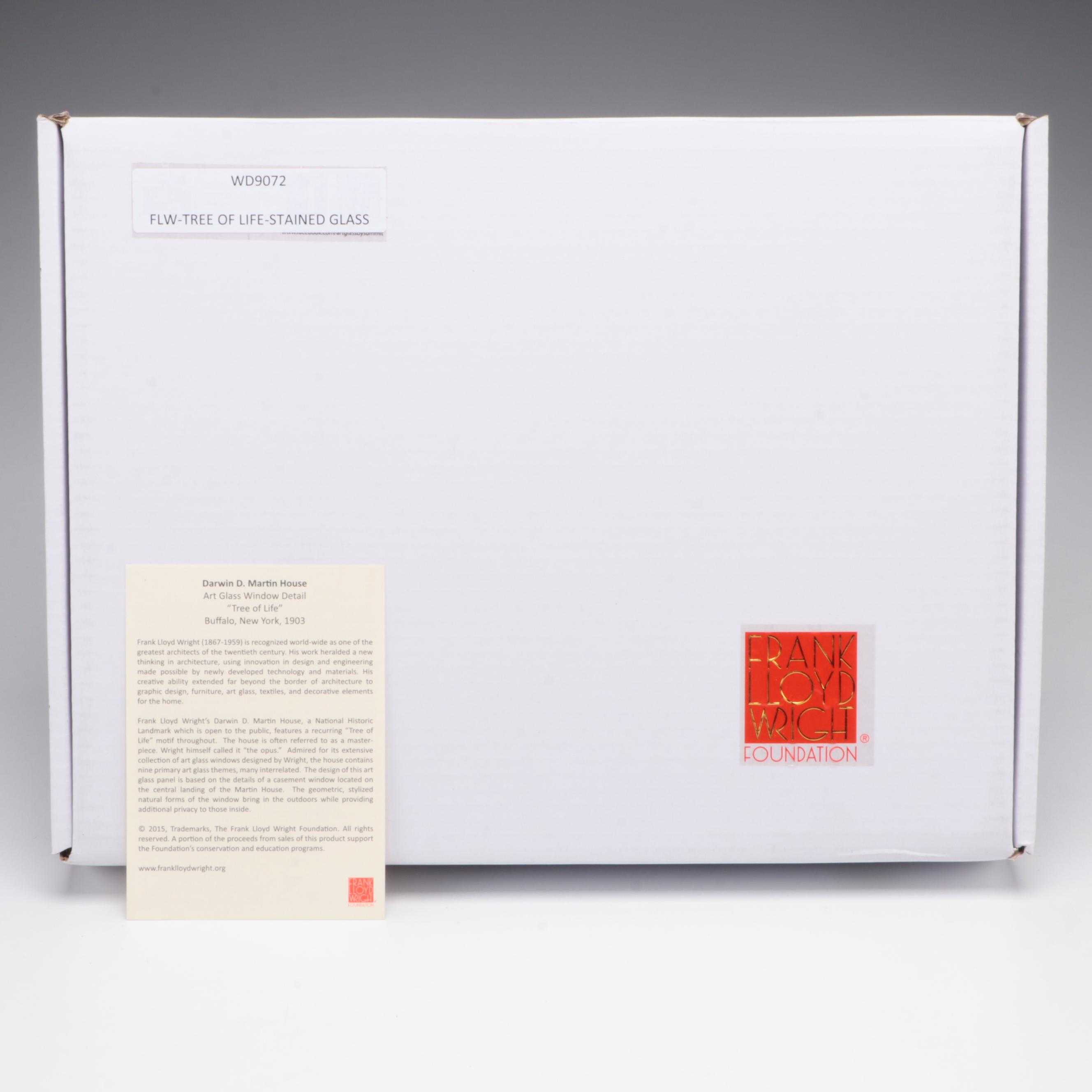 Stained Glass Panel After Frank Lloyd Wright's "Tree of Life" for Martin House