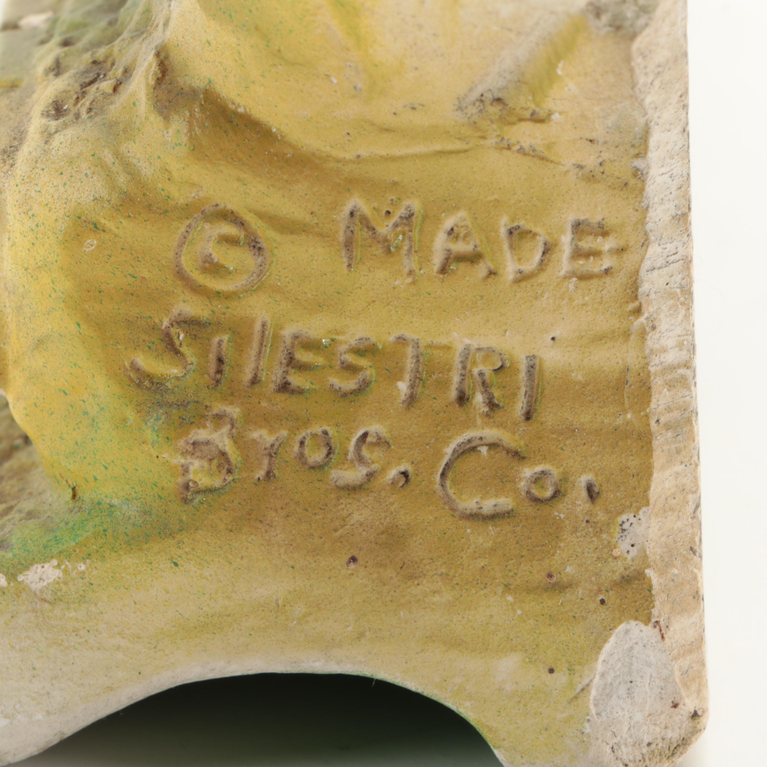 Rolling Rock Premium Beer Chalkware Horse Figurine, Mid to Late 20th Century