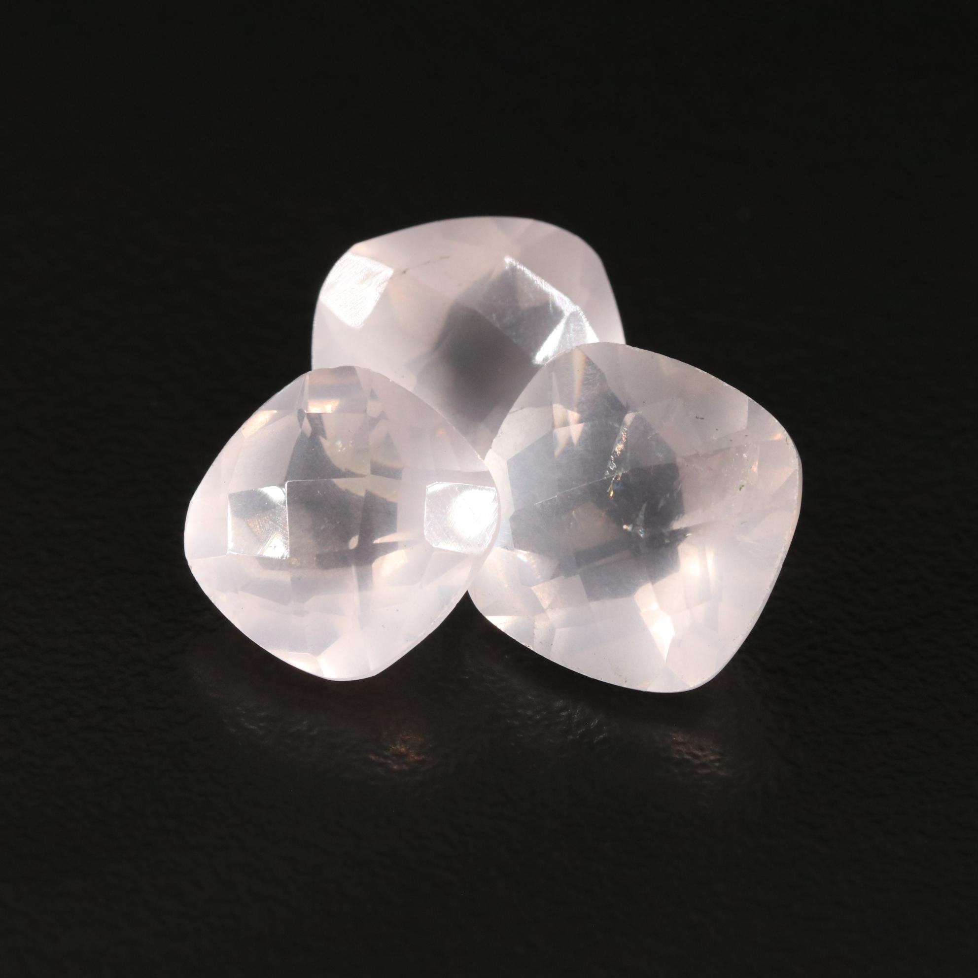 Loose 13.60 CTW Rose Quartz Lot