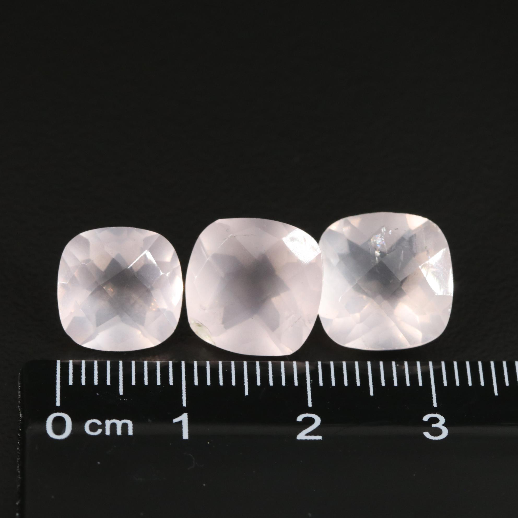 Loose 13.60 CTW Rose Quartz Lot