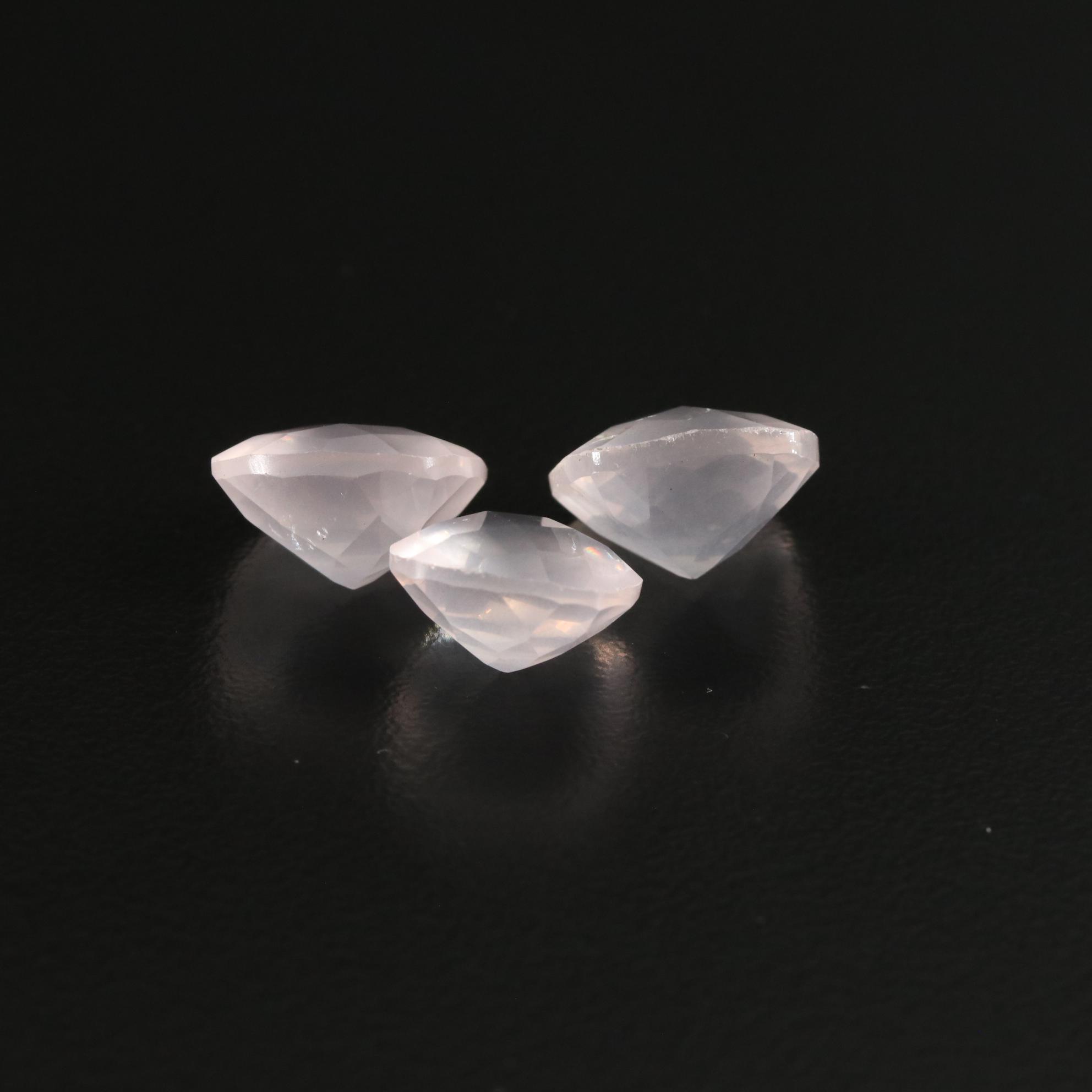 Loose 13.60 CTW Rose Quartz Lot