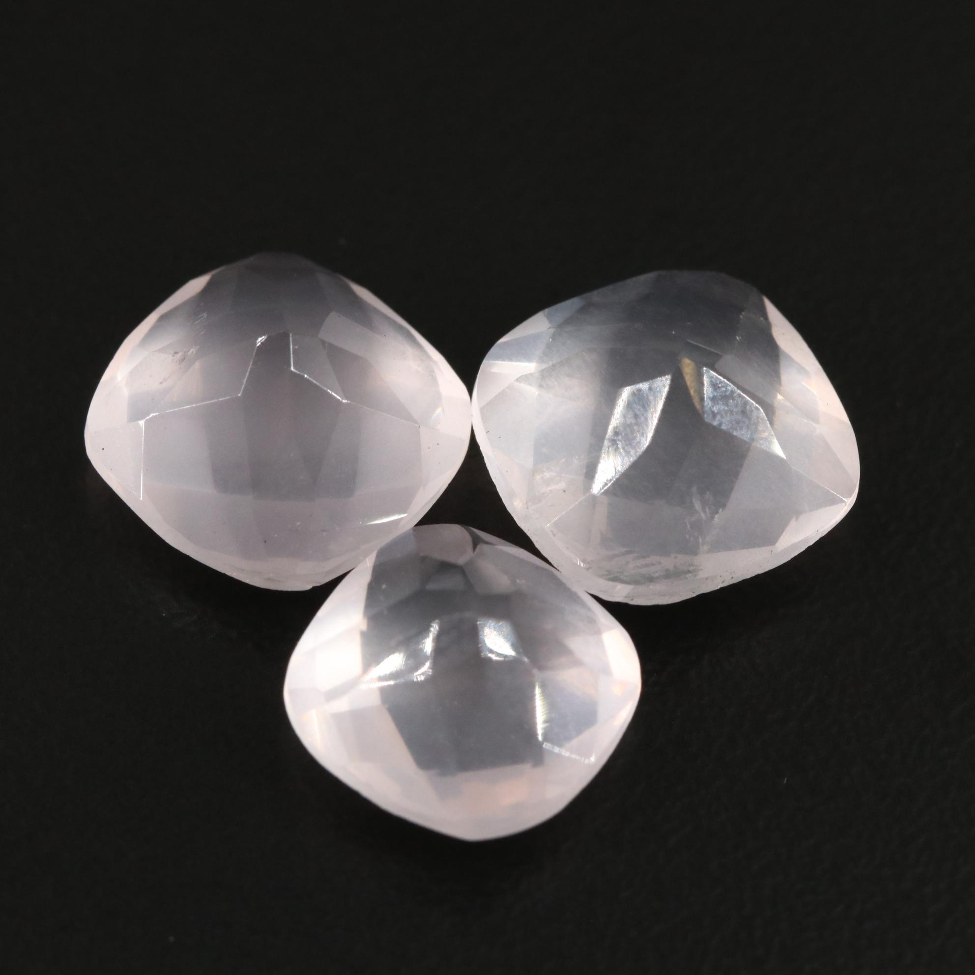 Loose 13.60 CTW Rose Quartz Lot