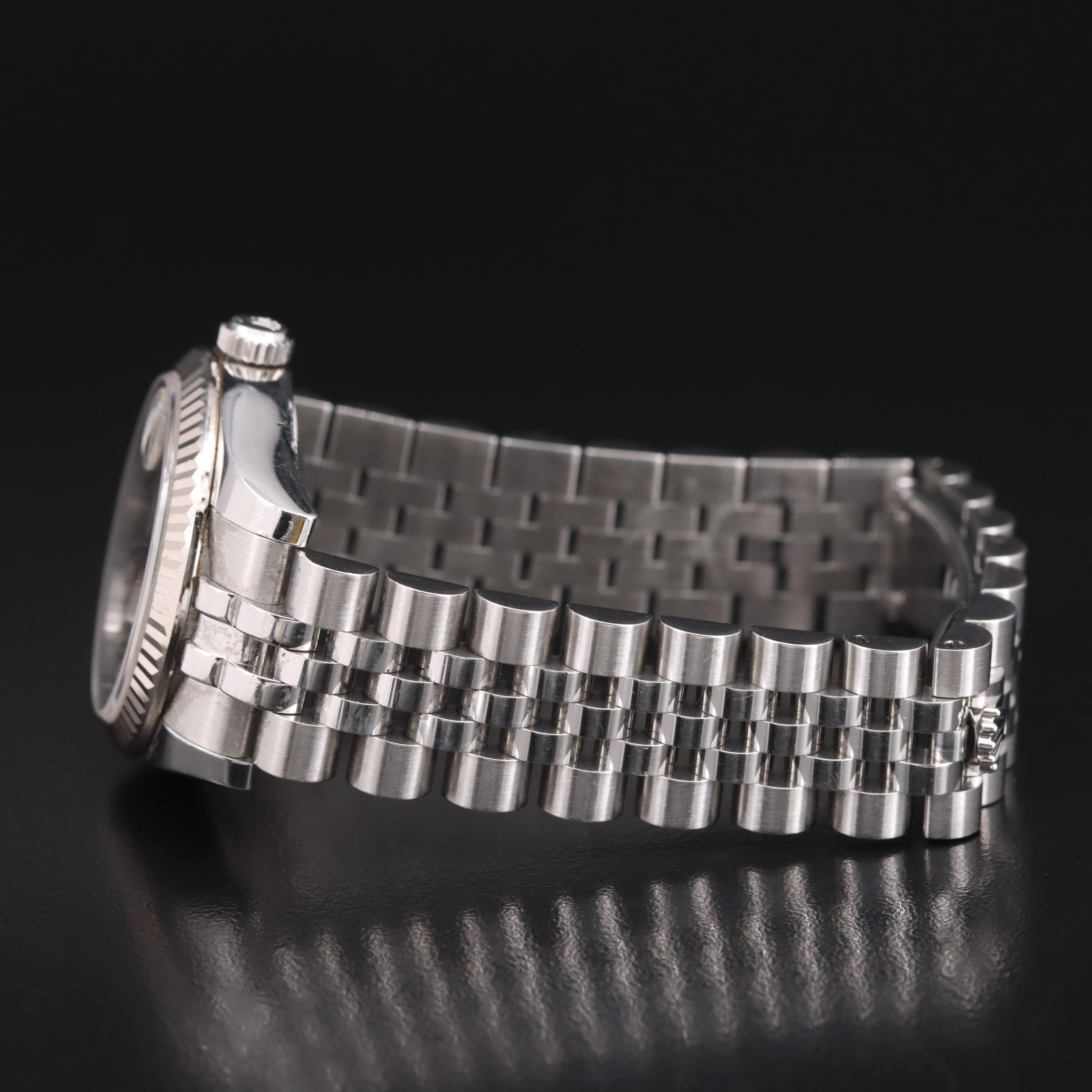 Rolex Datejust 18K and Stainless Steel Diamond Factory Dial Watch