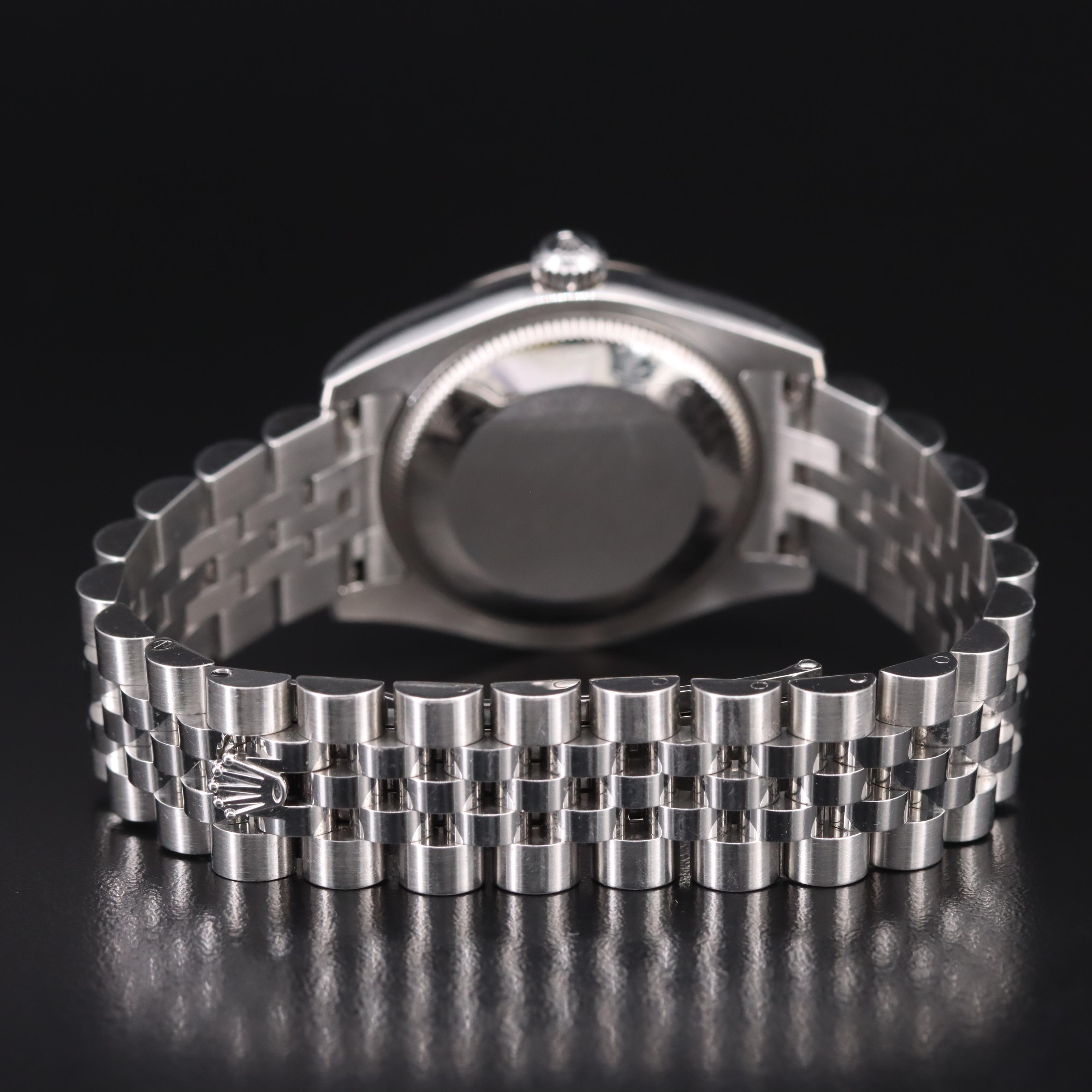 Rolex Datejust 18K and Stainless Steel Diamond Factory Dial Watch