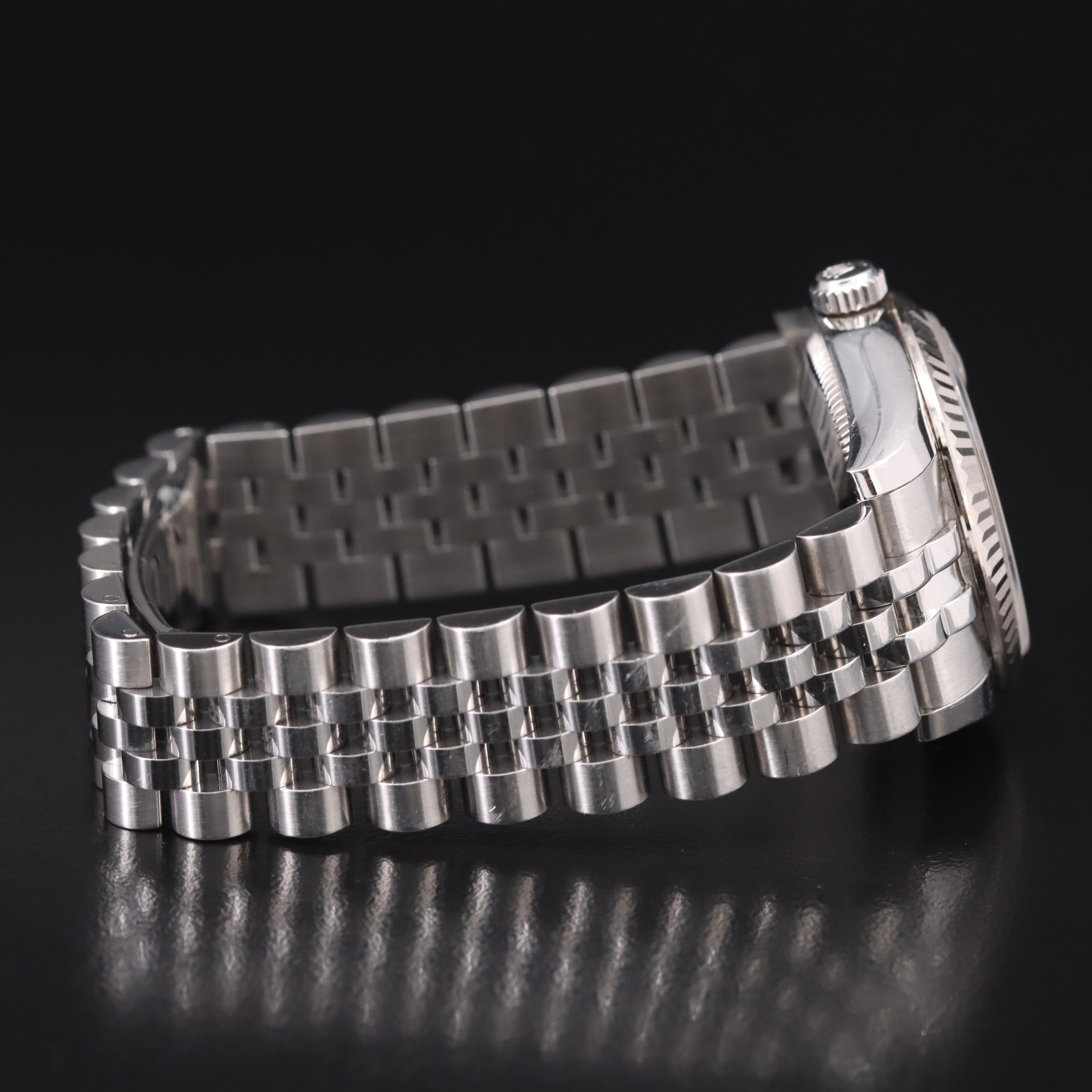 Rolex Datejust 18K and Stainless Steel Diamond Factory Dial Watch