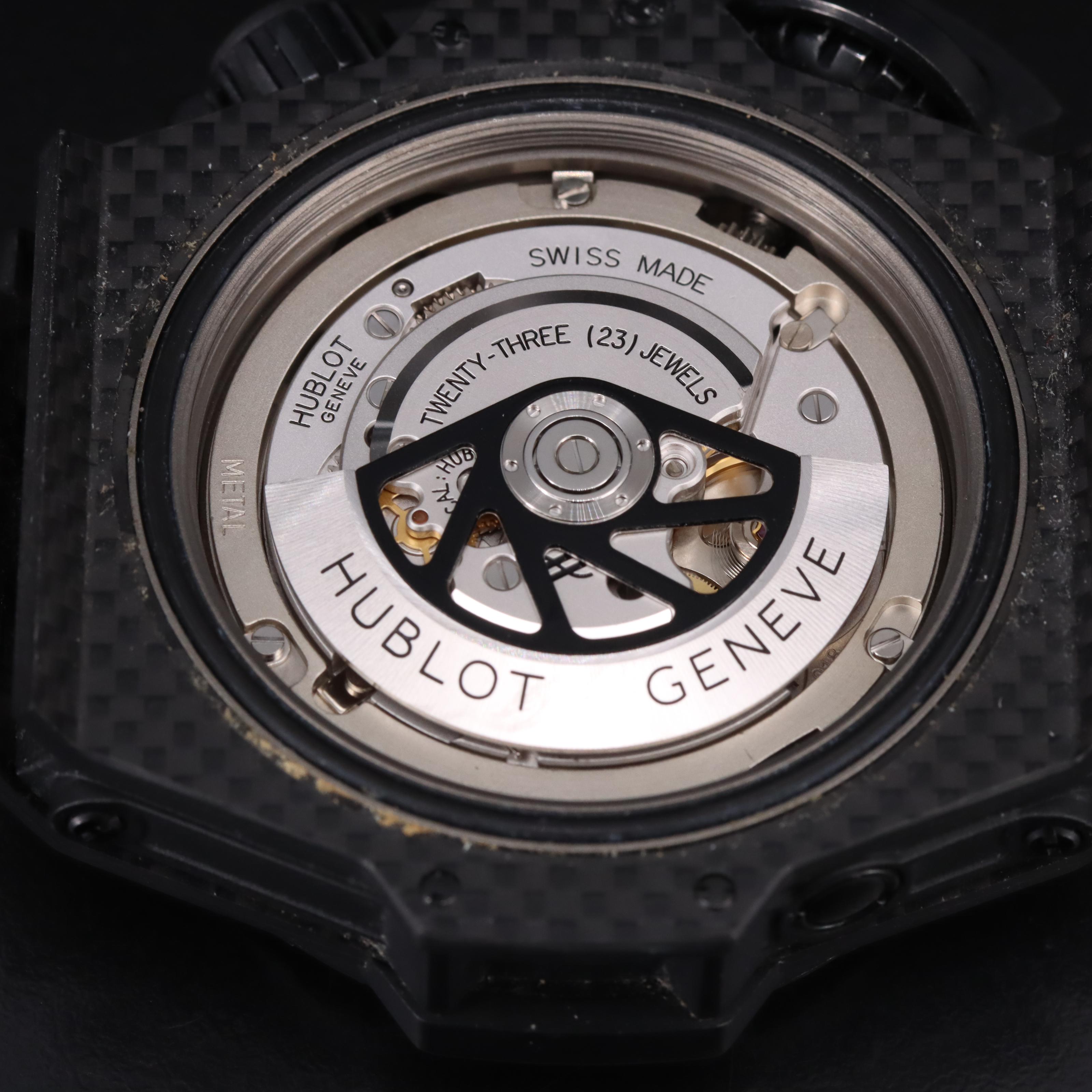 Hublot Big Bang King Power Diver All Black Blue Watch