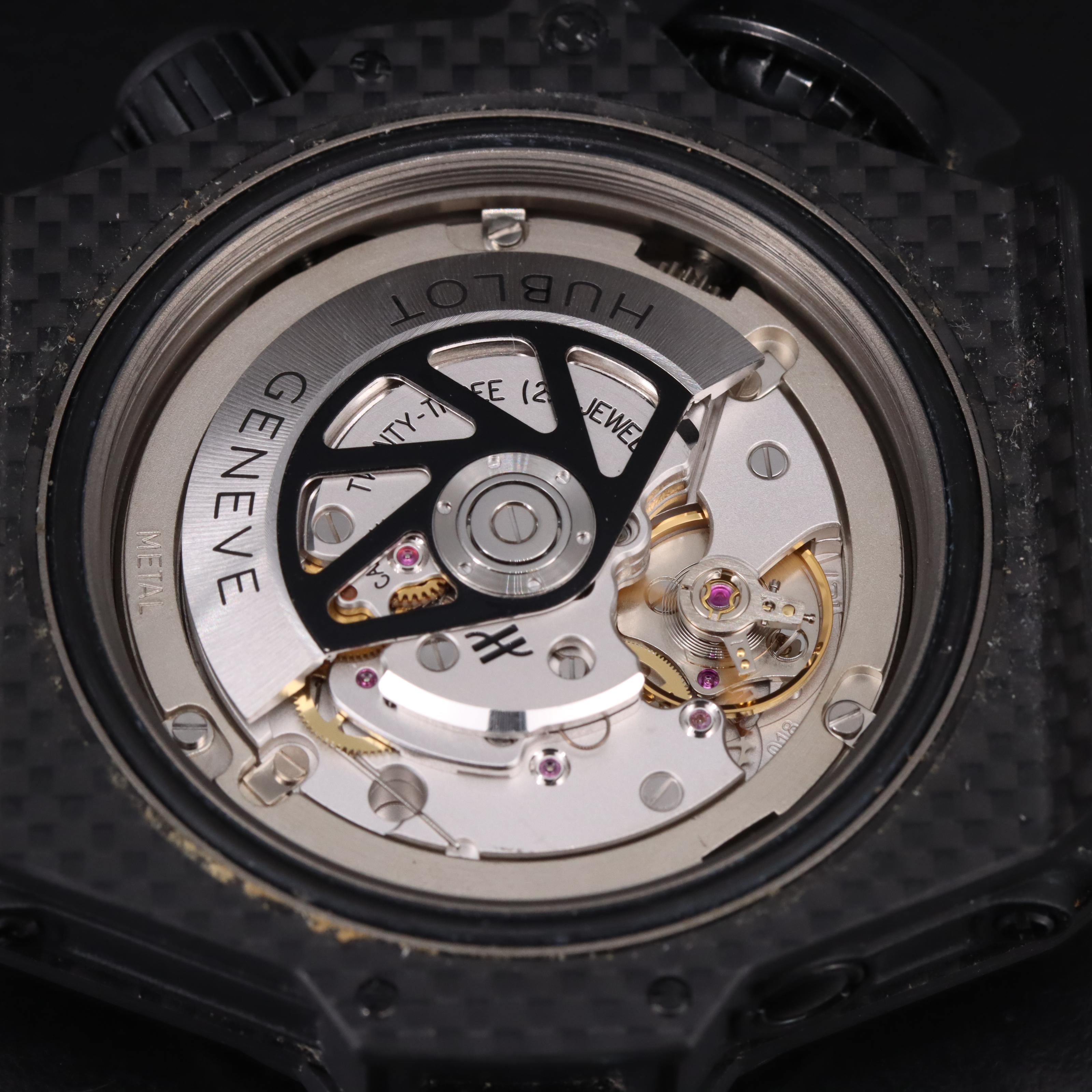 Hublot Big Bang King Power Diver All Black Blue Watch