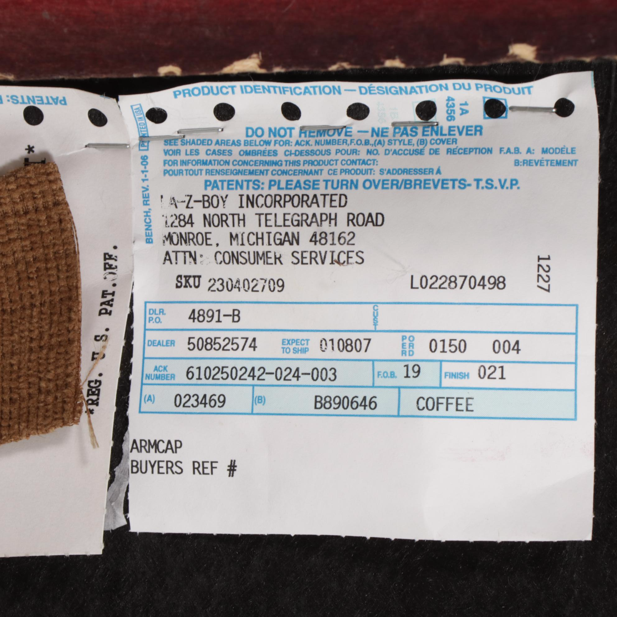 La-Z-Boy Upholstered Rolled Arm Chair-and-a-Half